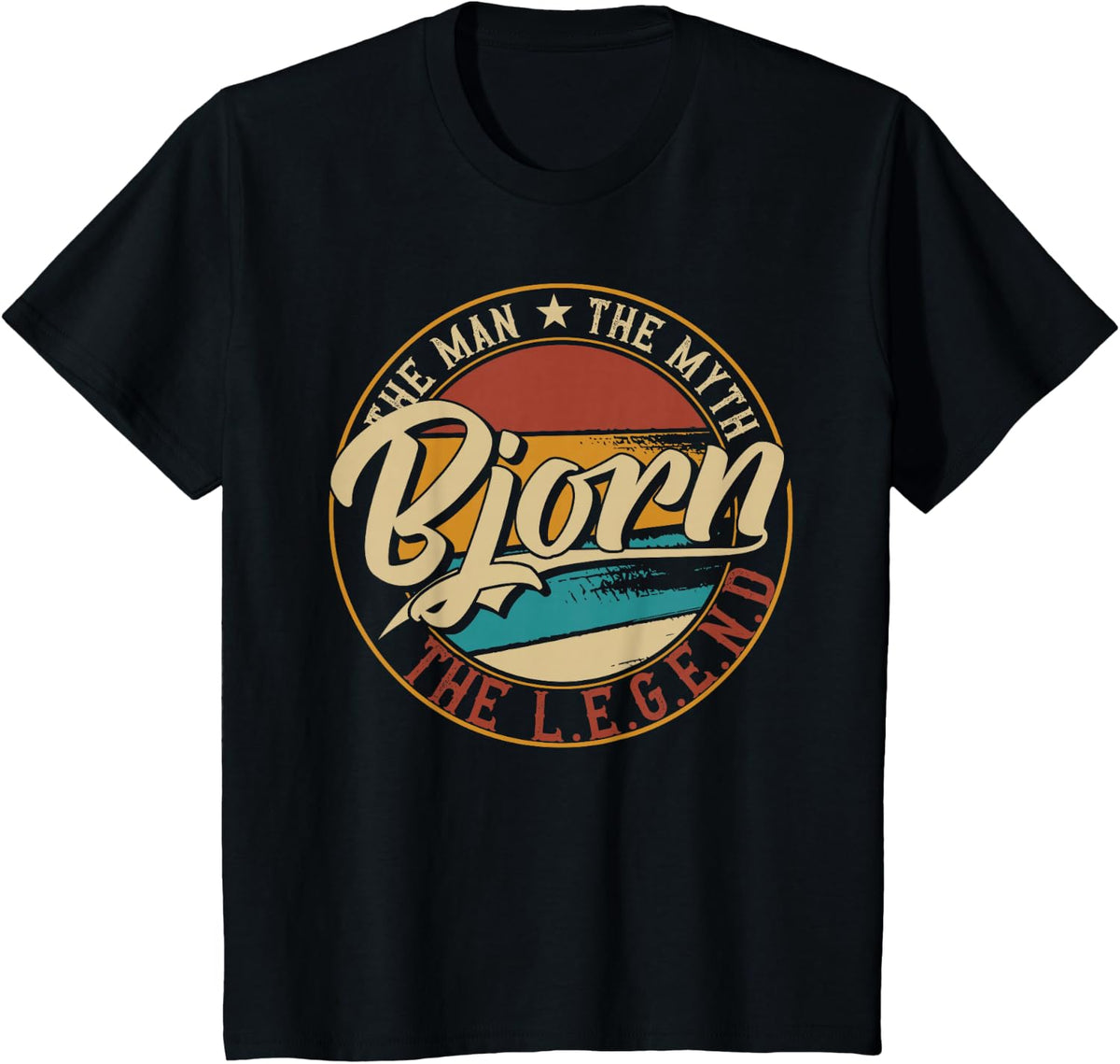 Bjorn The man the myth the legend T-Shirt - Black