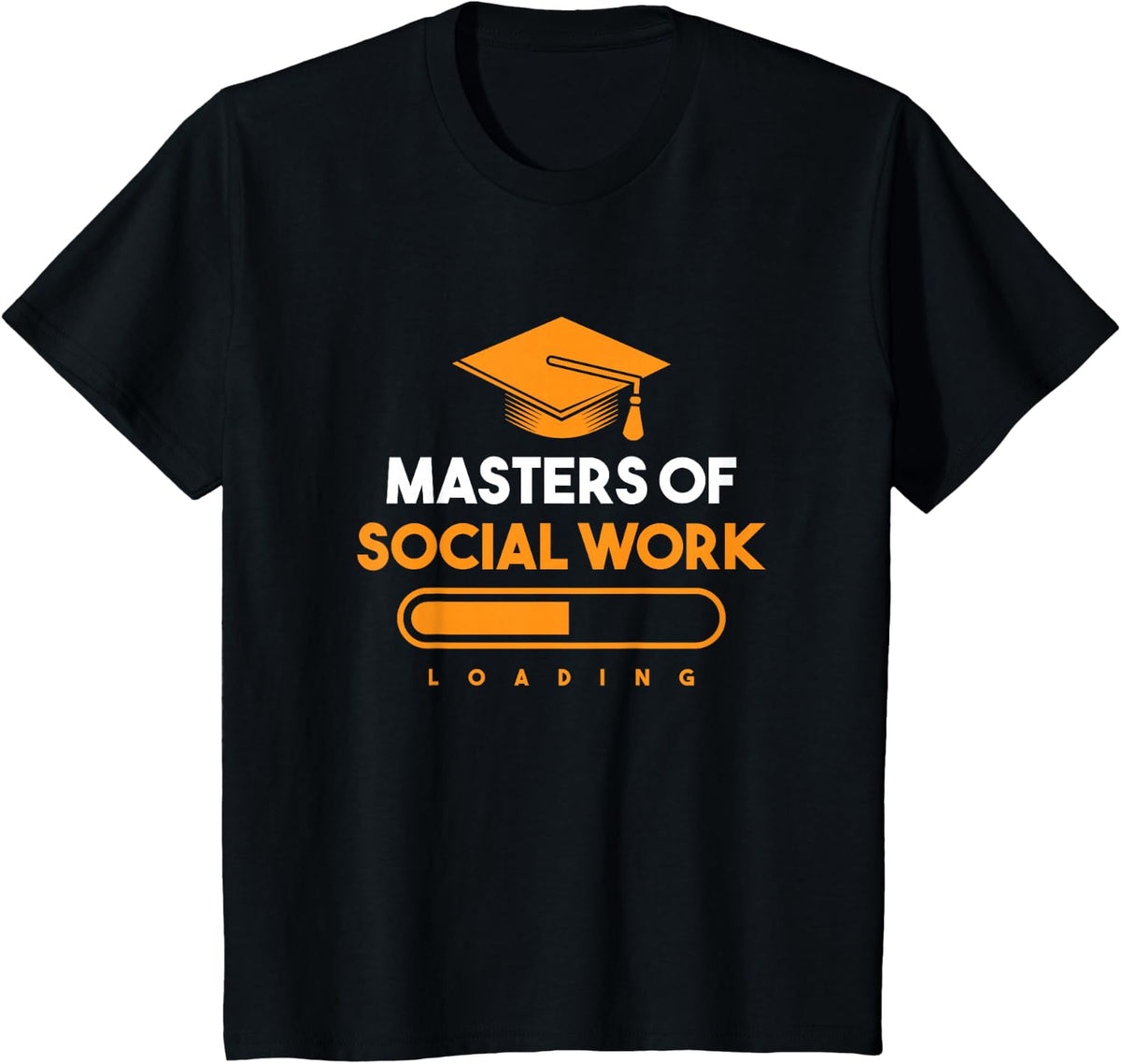 Masters Of Social Work Loading T-Shirt - Black