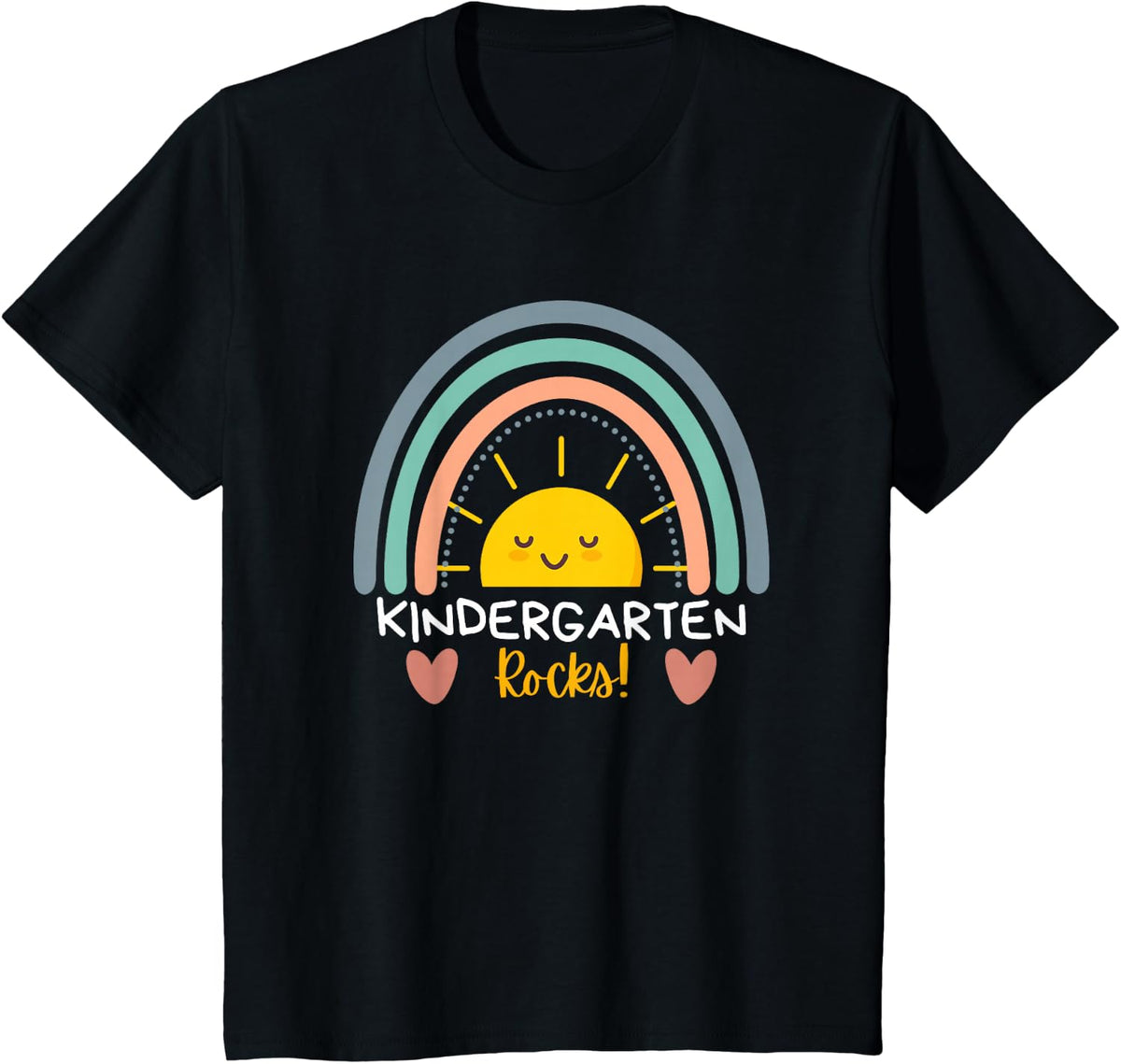 Kindergarten Rocks Kindergarten Teacher Team Back To School T-Shirt - Black