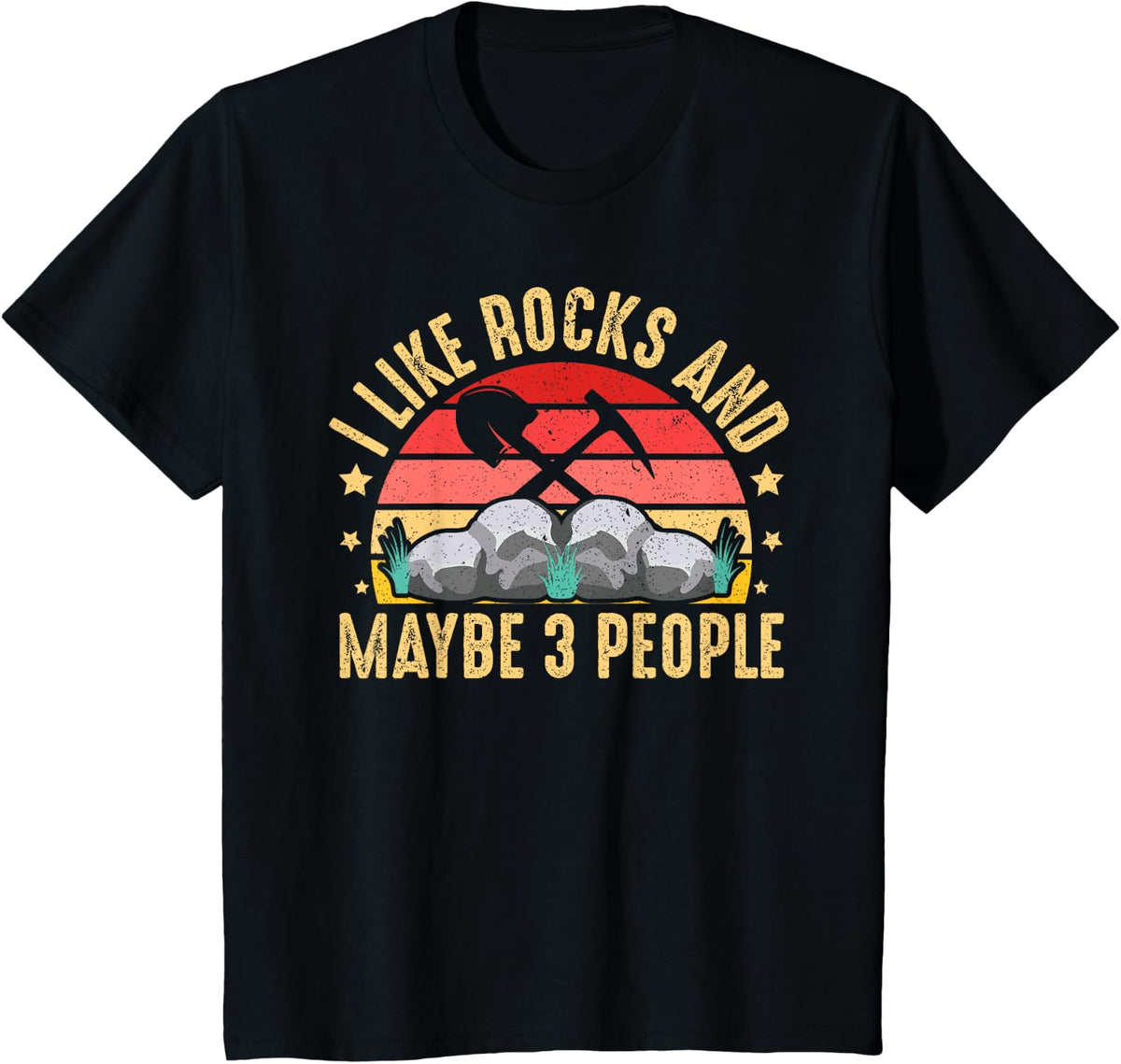 Rock Collecting Rock Collector Geology Geologist T-Shirt - Black