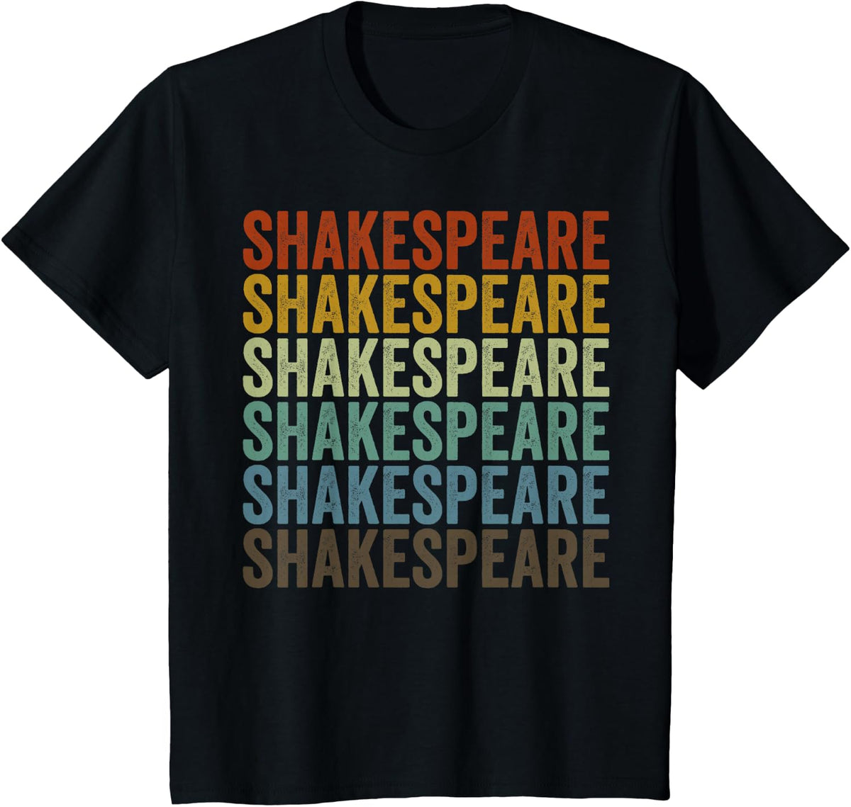 Shakespeare Retro T-Shirt - Black