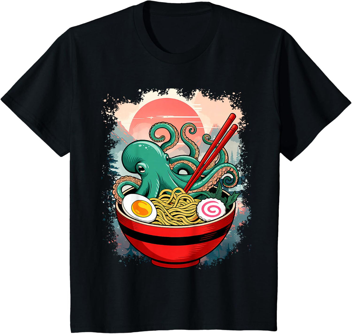 Ramen Cthulhu T-Shirt - Black