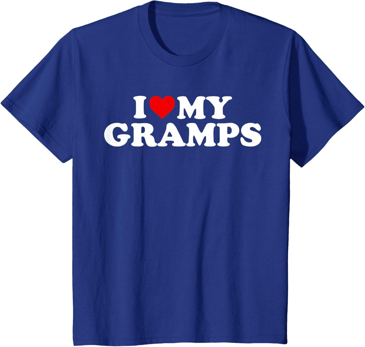 I Love My Gramps Design: Toddler, Boy, Girl, Youth, Baby T-Shirt - Royal Blue