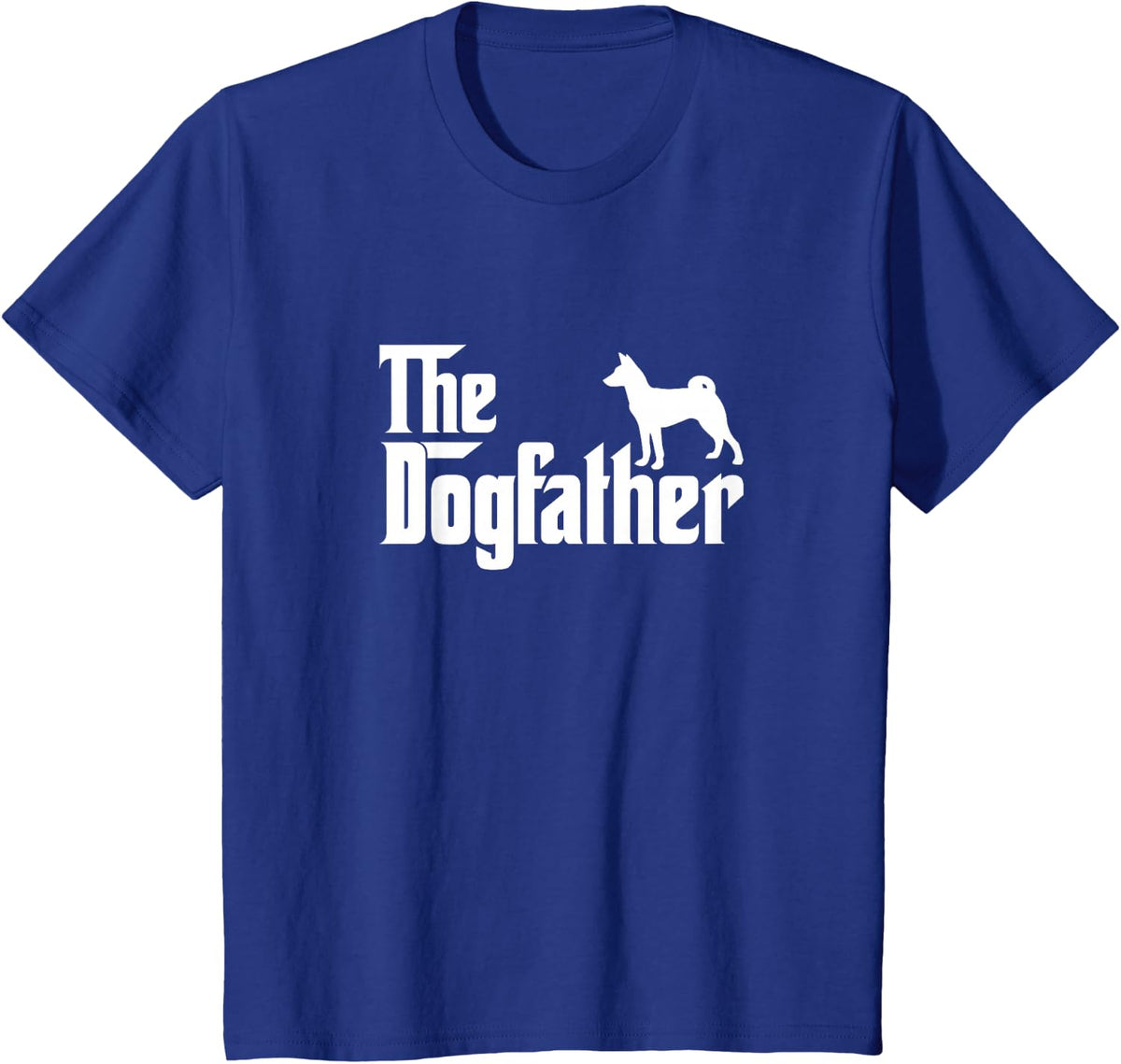 Basenji Lover Gift DogFather T-Shirt - Royal Blue