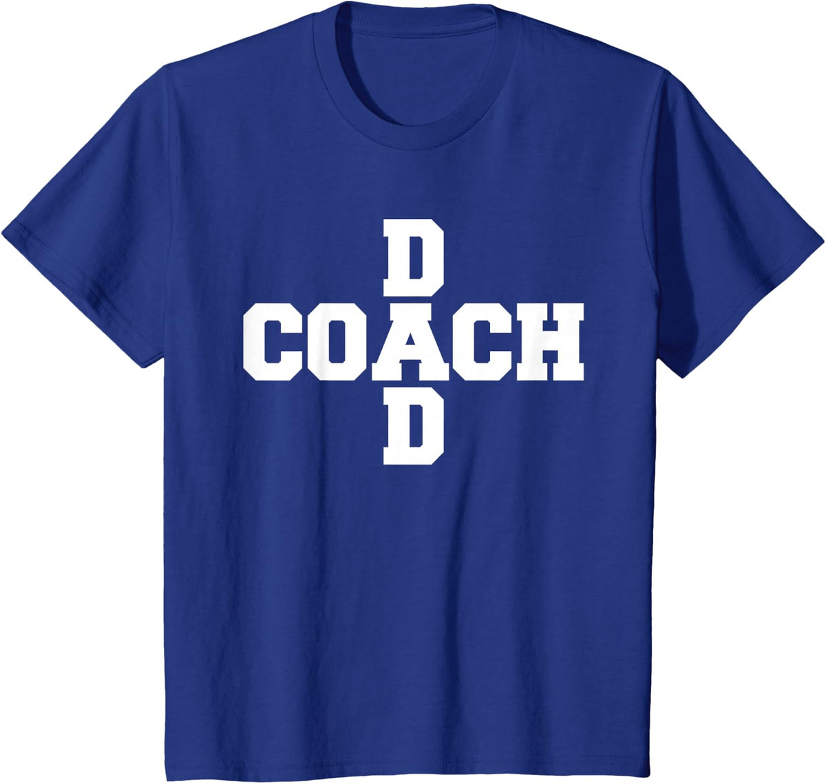 Criss-Cross Coach Dad T-Shirt - Royal Blue