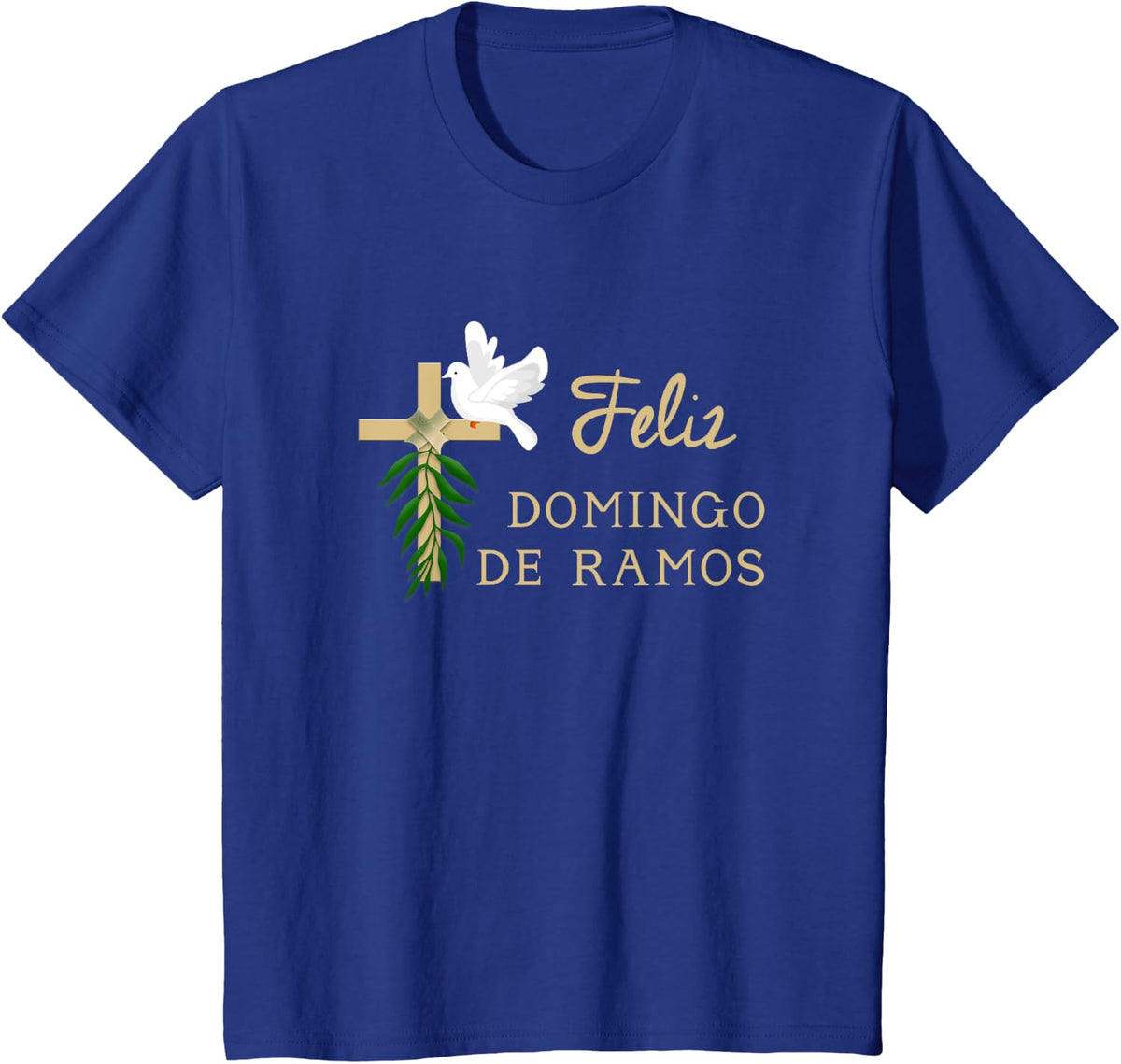 Feliz Domingo de Ramos Palm Sunday T-Shirt - Royal Blue