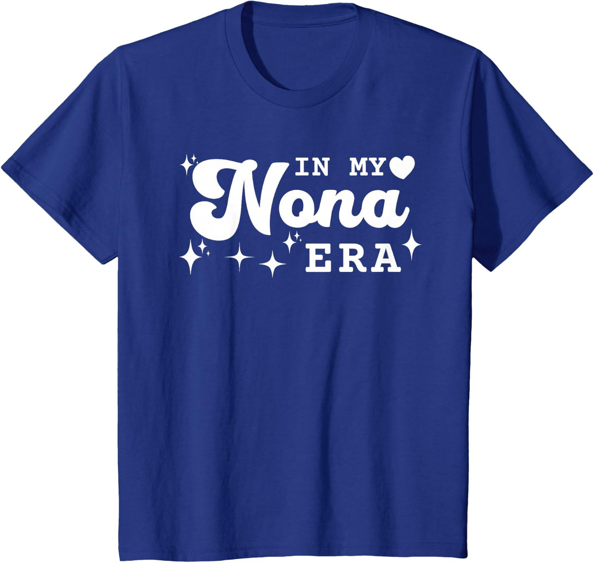 Funny In My Nona Era Lover Groovy Retro Mother's Day T-Shirt - Royal Blue