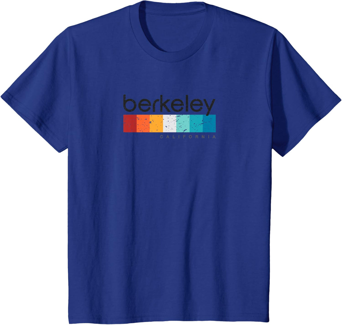 Retro Berkeley CA California Design T-shirt T-Shirt - Royal Blue