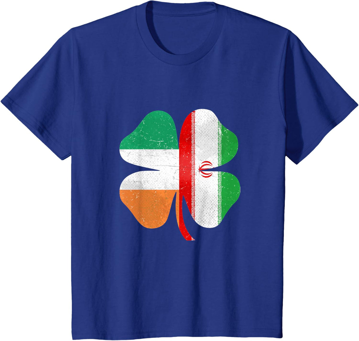 Iranian Irish Shamrock Iran Ireland St. Patrick's Day T-Shirt - Royal Blue