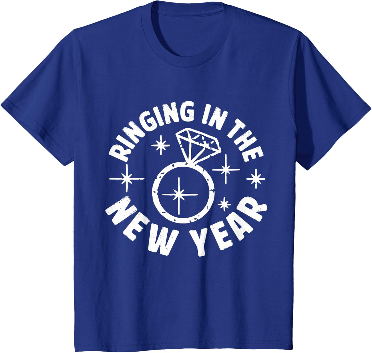 Ringing In The New Year Newlywed, Party New Years Eve T-Shirt - Royal Blue