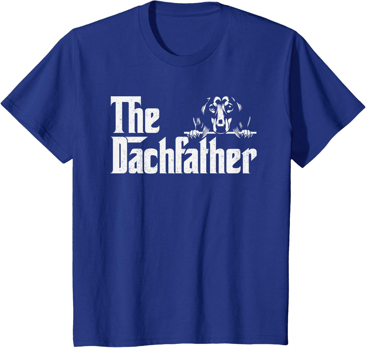 The Dachshund Fathers Day Dogfather gifts Wiener Dog Lover T-Shirt - Royal Blue