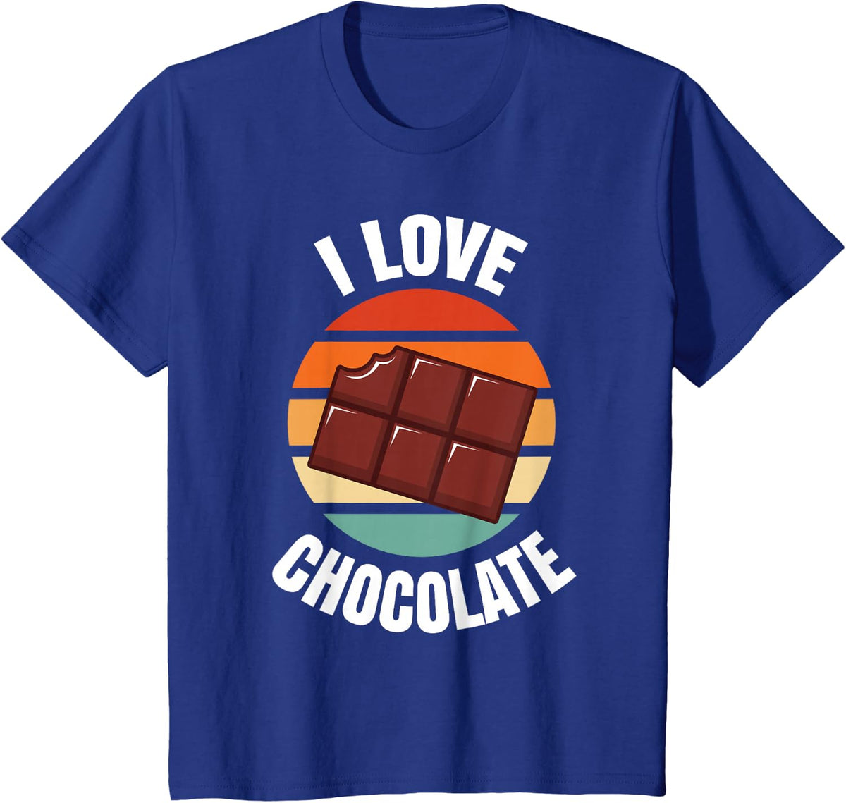 I Love Chocolate T-Shirt - Royal Blue