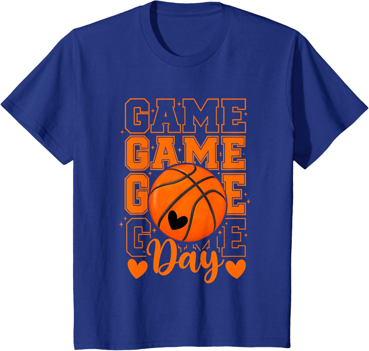Basketball Mom Game Day Funny Basketball Player Sports T-Shirt - Royal Blue