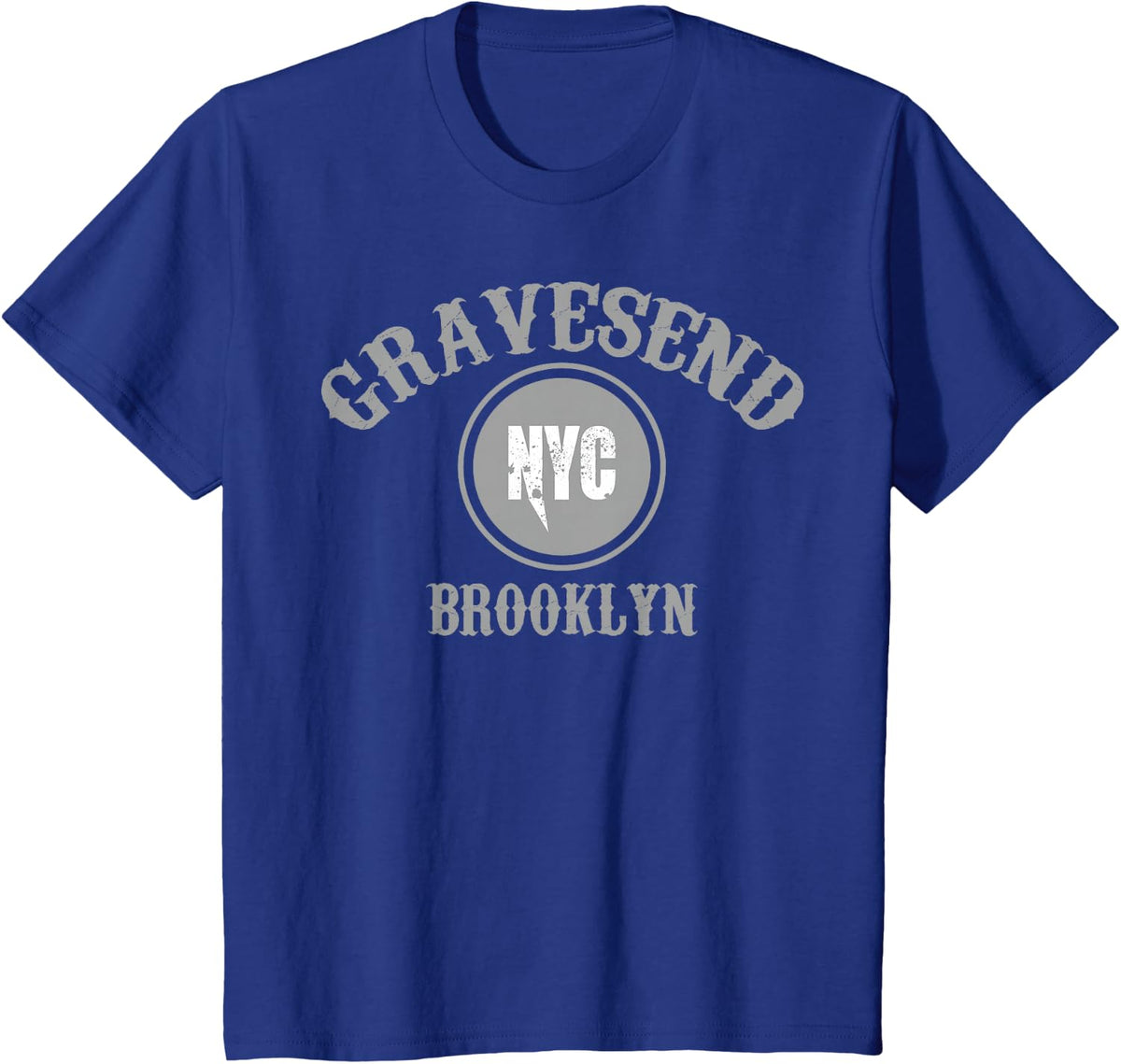 Cool T-Shirt - Gravesend Brooklyn NYC Tee T-Shirt - Royal Blue