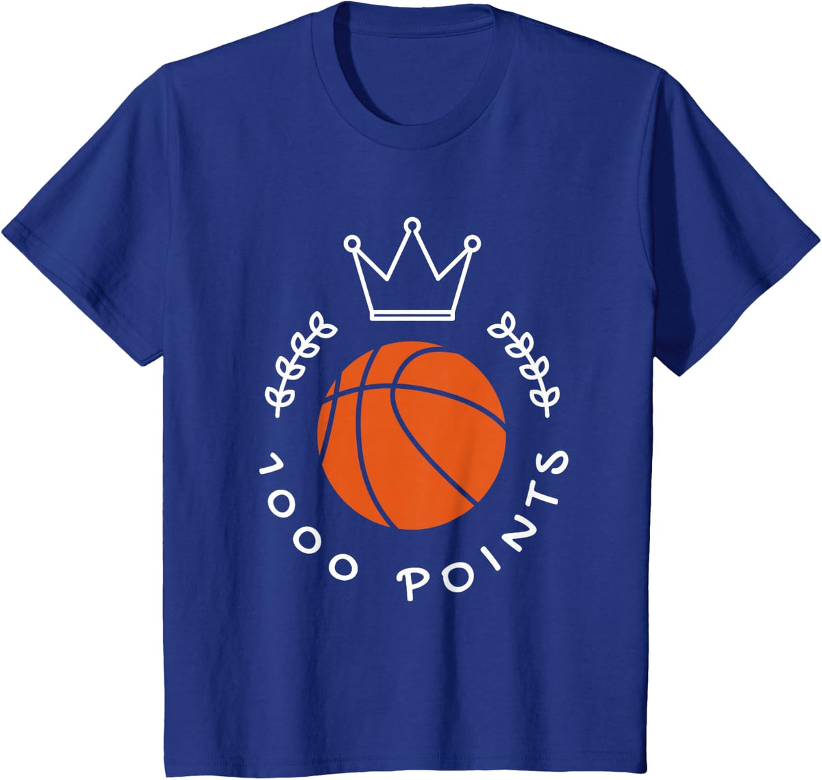 1000 Points Basketball Scorer High School Basketball Player T-Shirt - Royal Blue