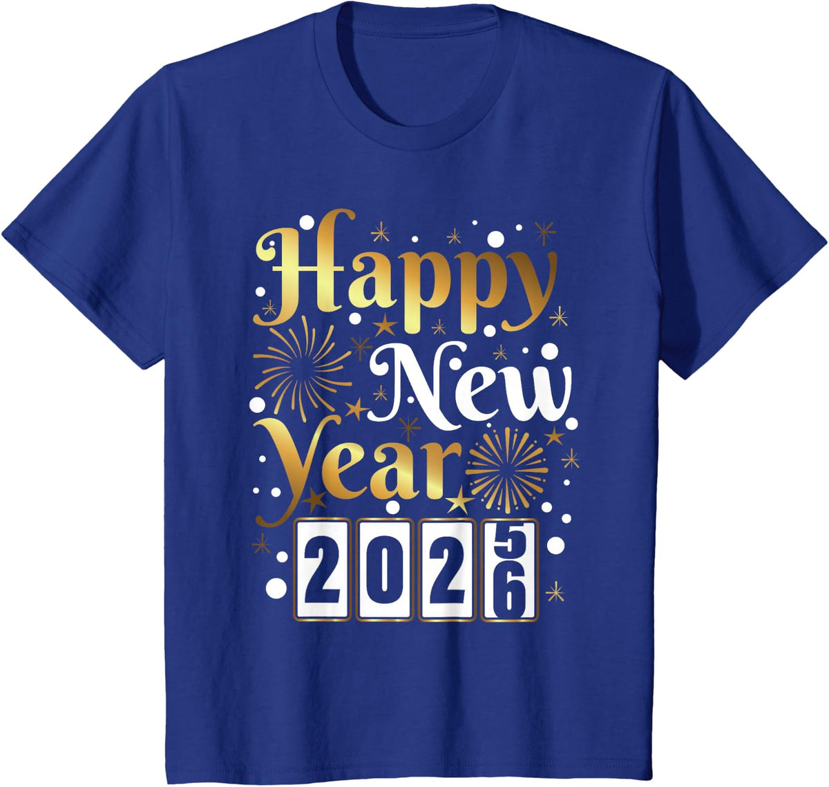 Happy New Year 2026 Years Eve Party Family Matching T-Shirt - Royal Blue
