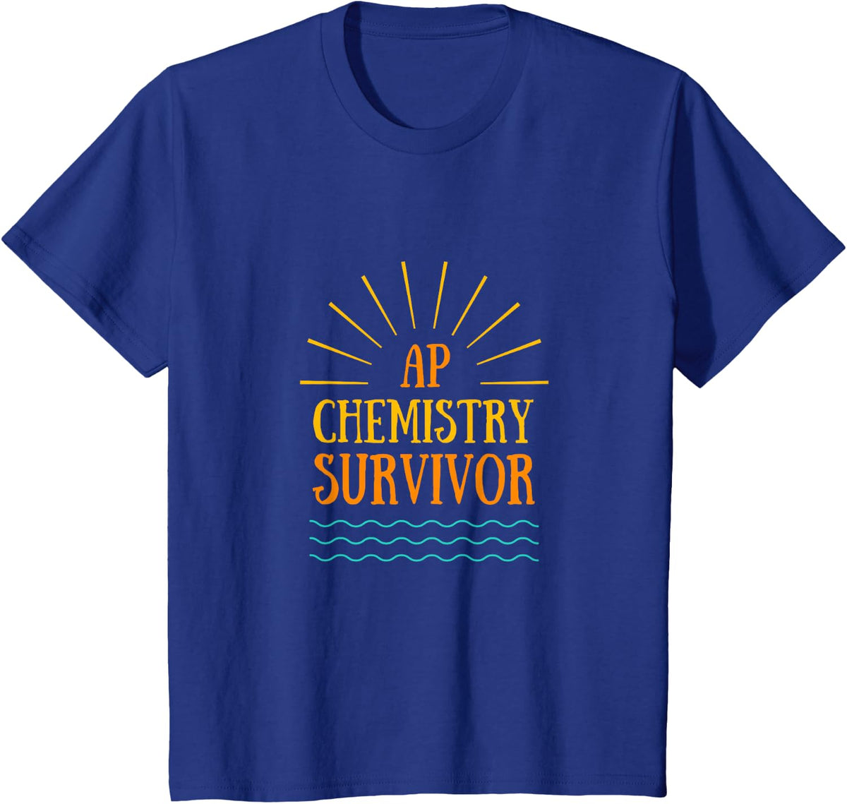 AP Chem Exam - AP Chemistry Exam - Funny Examination Design T-Shirt - Royal Blue