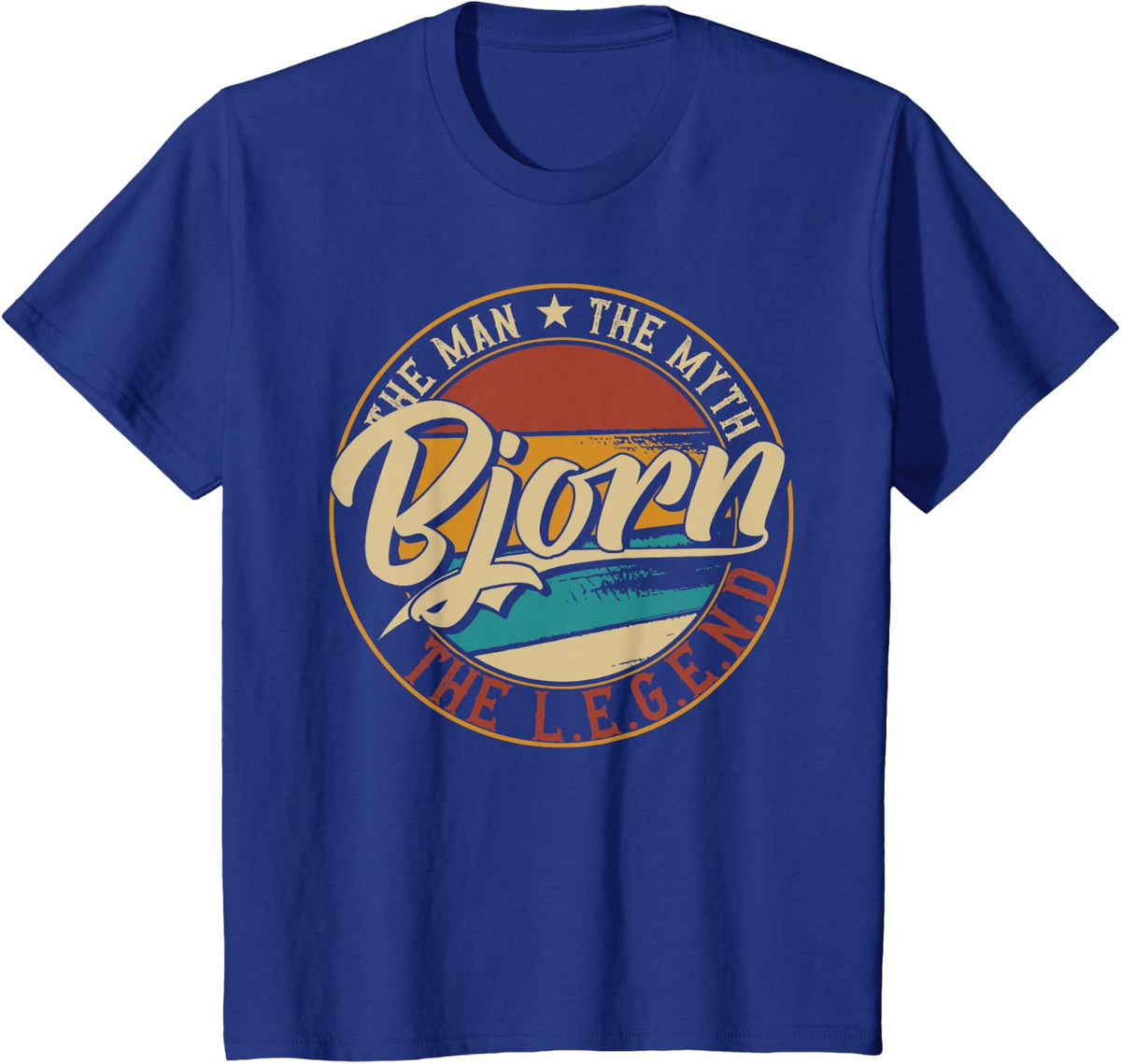 Bjorn The man the myth the legend T-Shirt - Royal Blue