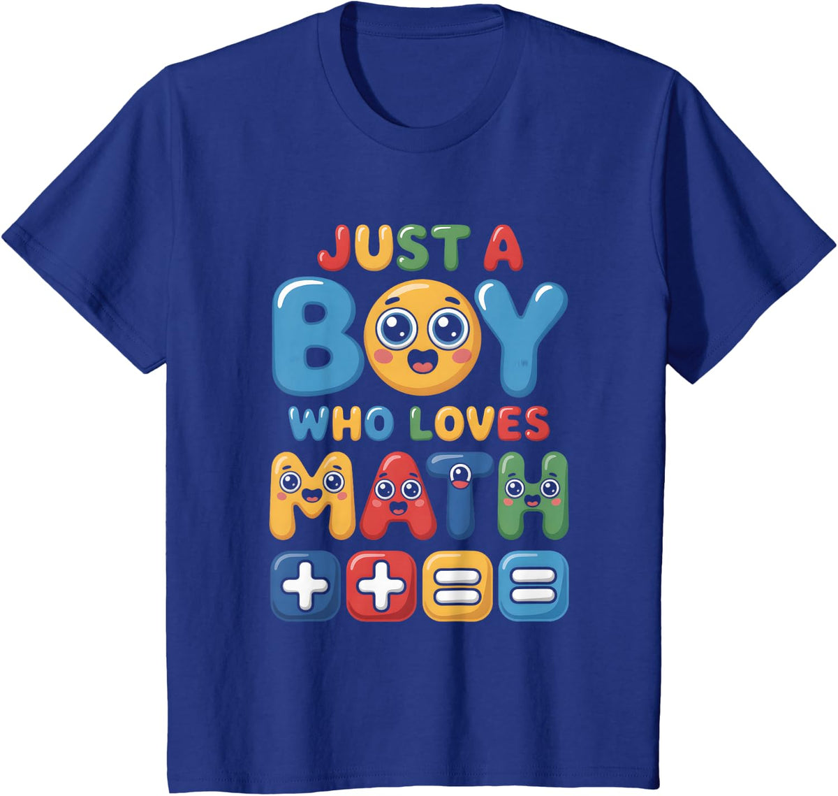 Numbers Mathematic T-Shirt - Royal Blue
