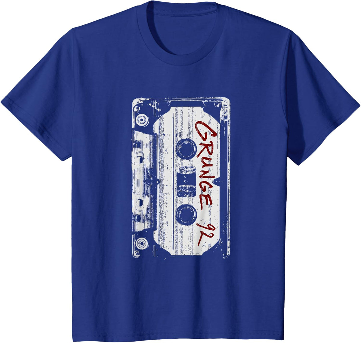 Grunge 90's Vintage Concert Mixtape Retro T-Shirt - Royal Blue