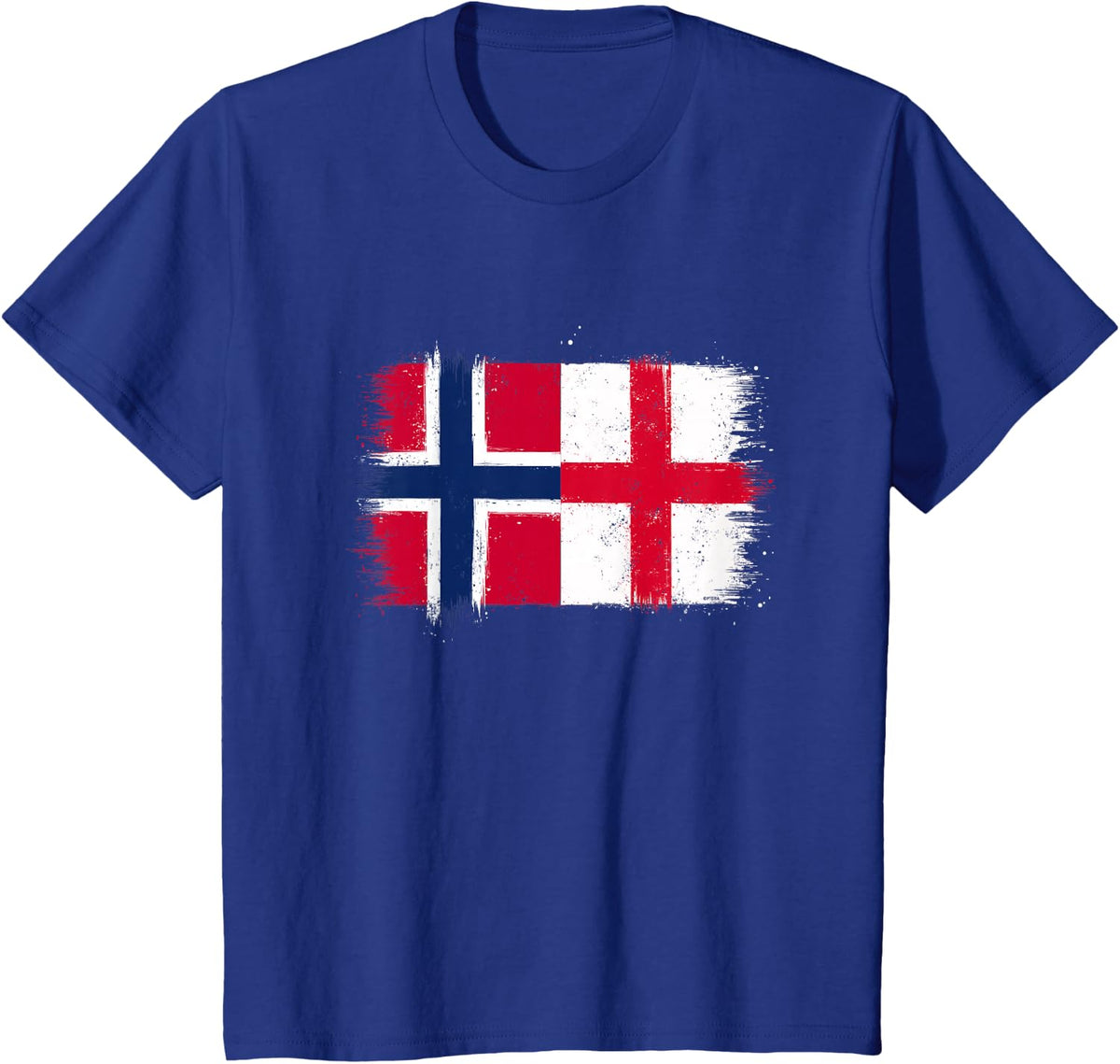 Cool Norway England Flag Proud Norwegian English Fans 17 May T-Shirt - Royal Blue