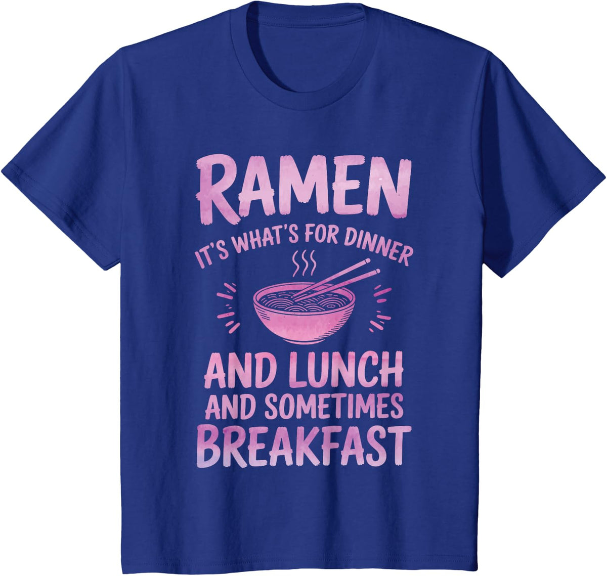 Funny Ramen Design for Men Women Ramen Noodles Ramen Lover T-Shirt - Royal Blue