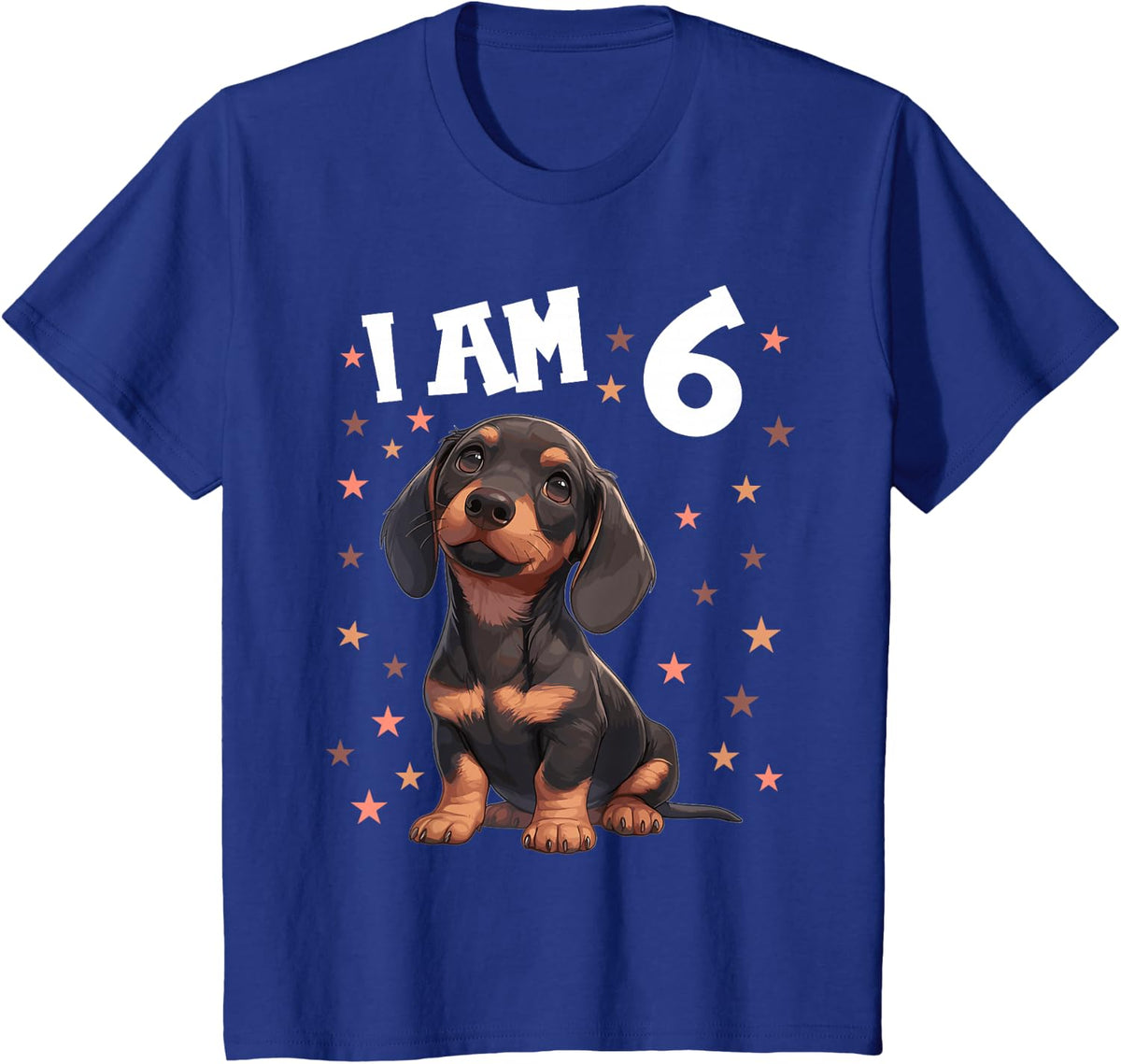 Kids 6 Years old 6th birthday Dachshunds Dachshund T-Shirt - Royal Blue