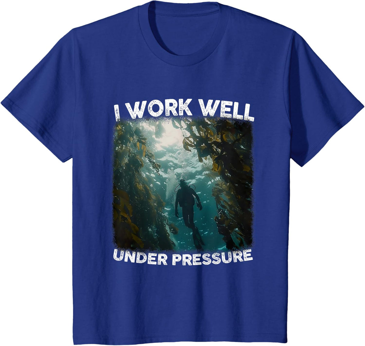 Diver Scuba Diving T-Shirt - Royal Blue