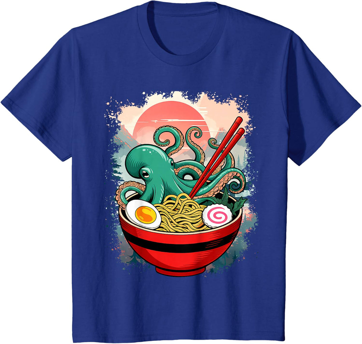 Ramen Cthulhu T-Shirt - Royal Blue