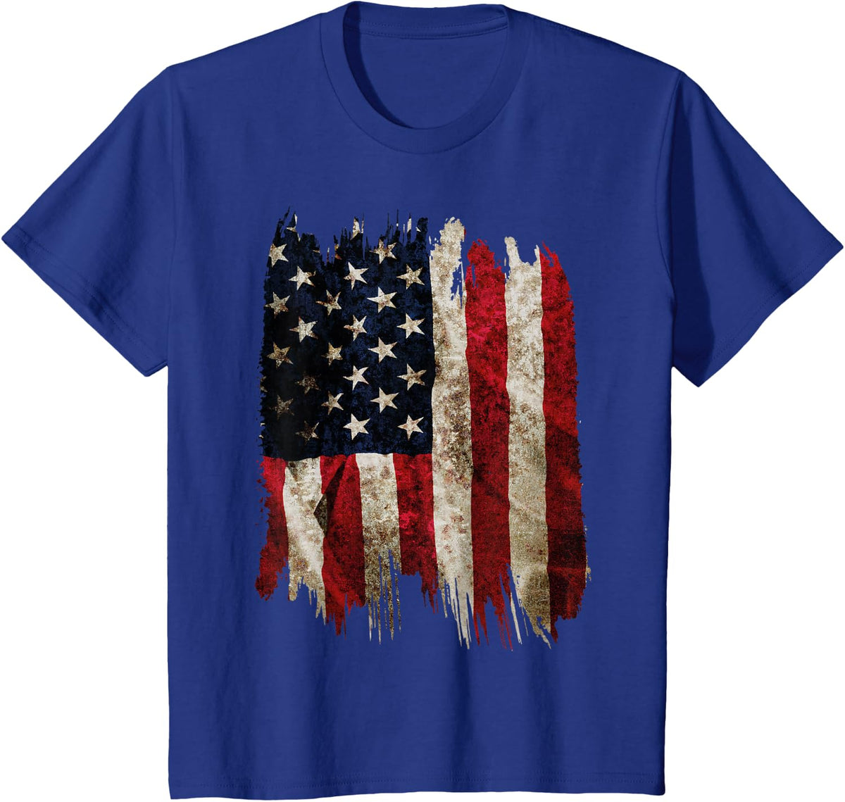 USA Flag American Flag United States of America 4th of July T-Shirt - Royal Blue