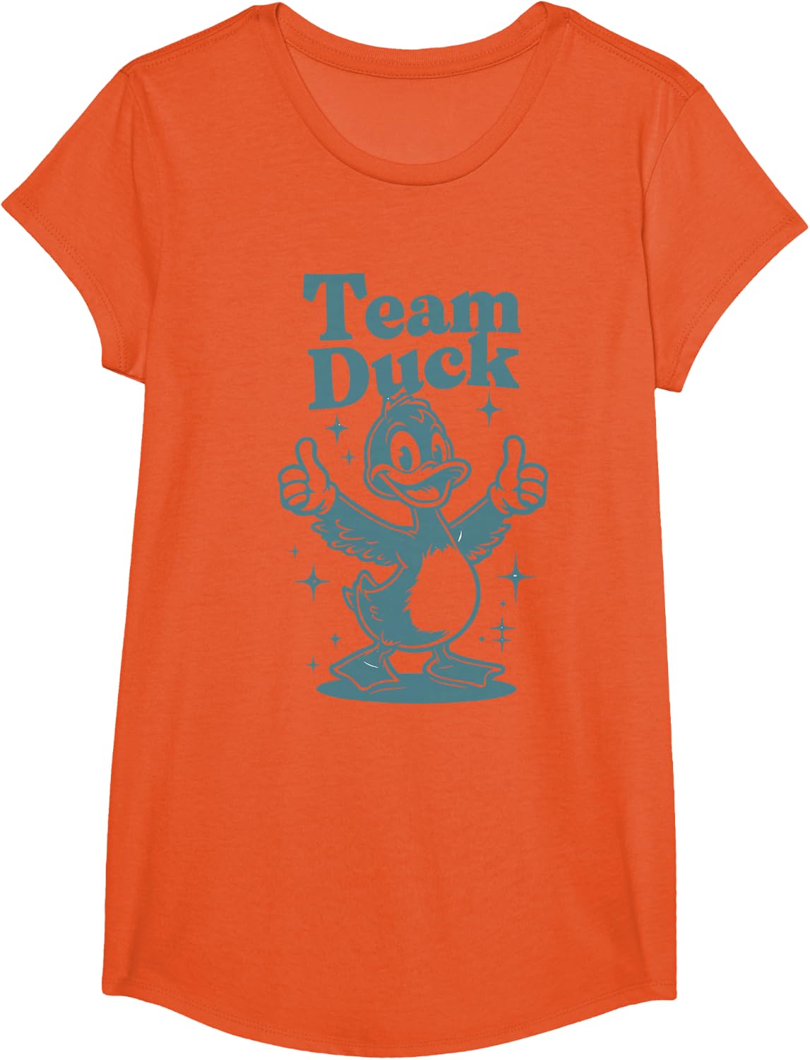 Team Duck Shirt | Duck Costume | Products for Duck T-Shirt - Girls Orange