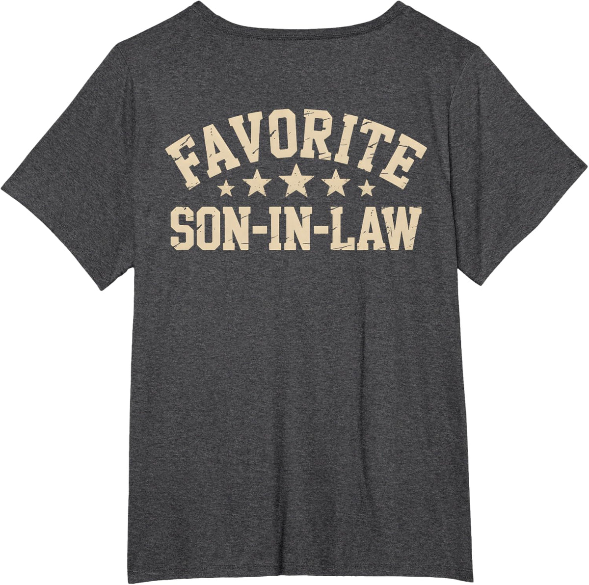 Favorite Son-in-Law Vintage (ON Back) T-Shirt - Dark Heather Grey