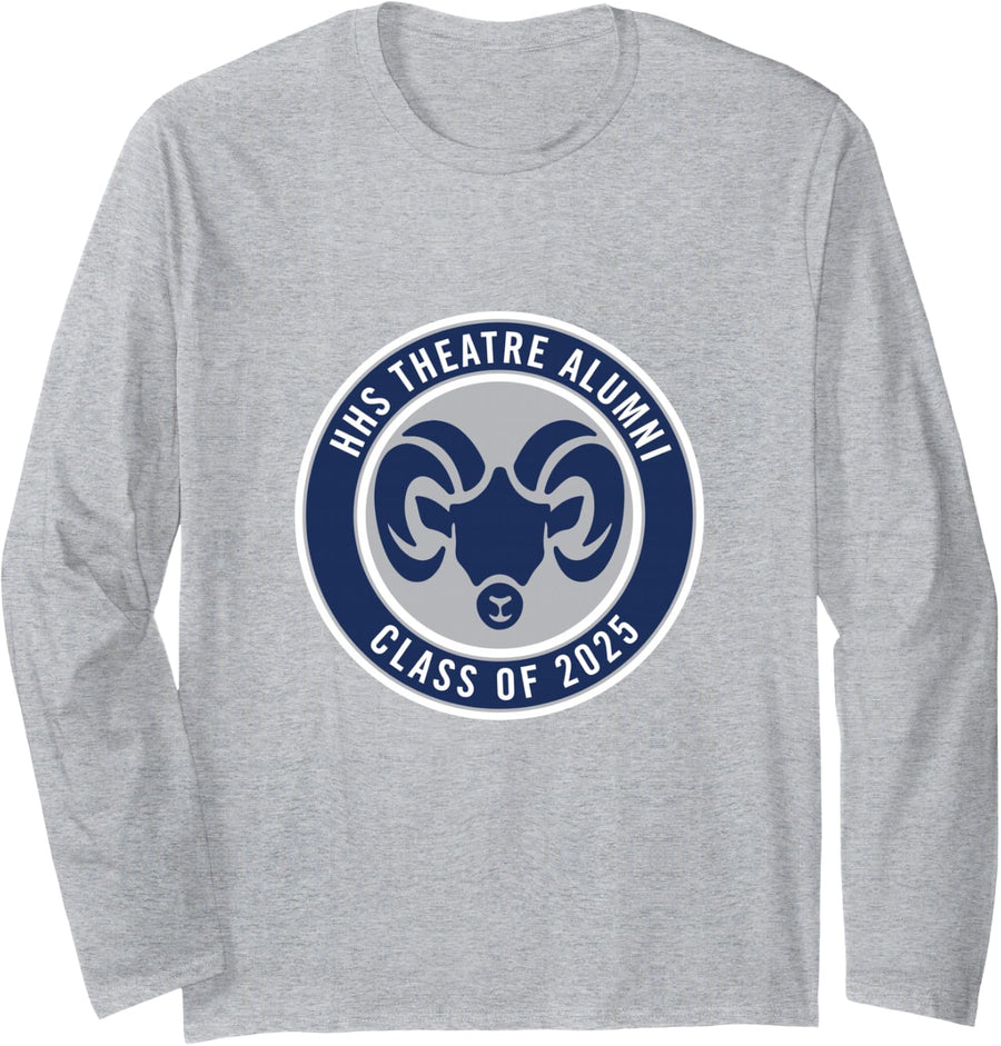 HHS Theatre Alumni 2025 V2 Long Sleeve T-Shirt - Adult Unisex Heather Grey