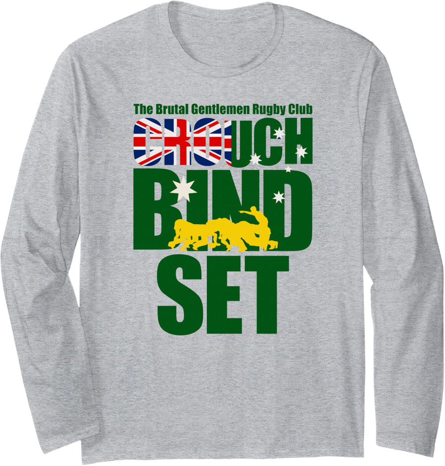 The Brutal Gentlemen Club Crouch, Bind, Set Australia SC Long Sleeve T-Shirt - Adult Unisex Heather Grey