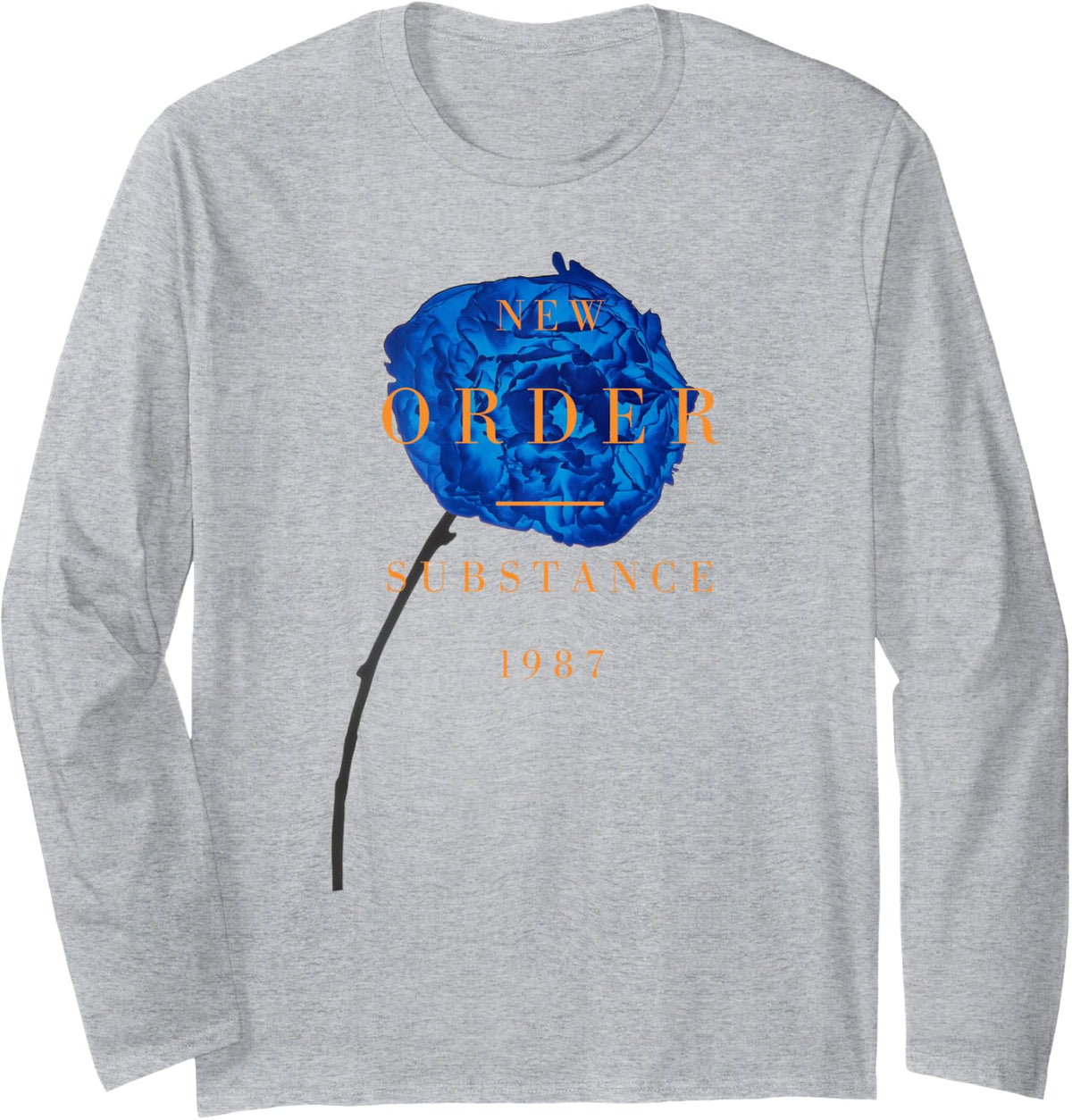 New Order Spring Substance Long Sleeve T-Shirt - Adult Unisex Heather Grey