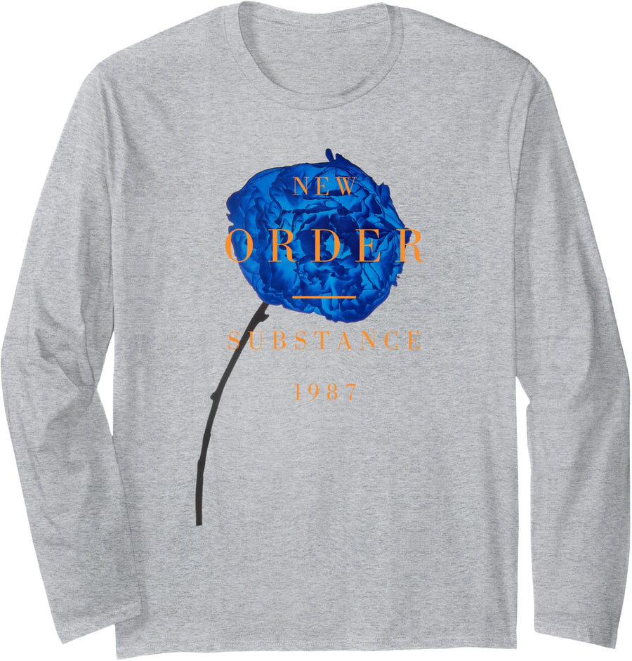 New Order Spring Substance Long Sleeve T-Shirt - Adult Unisex Heather Grey