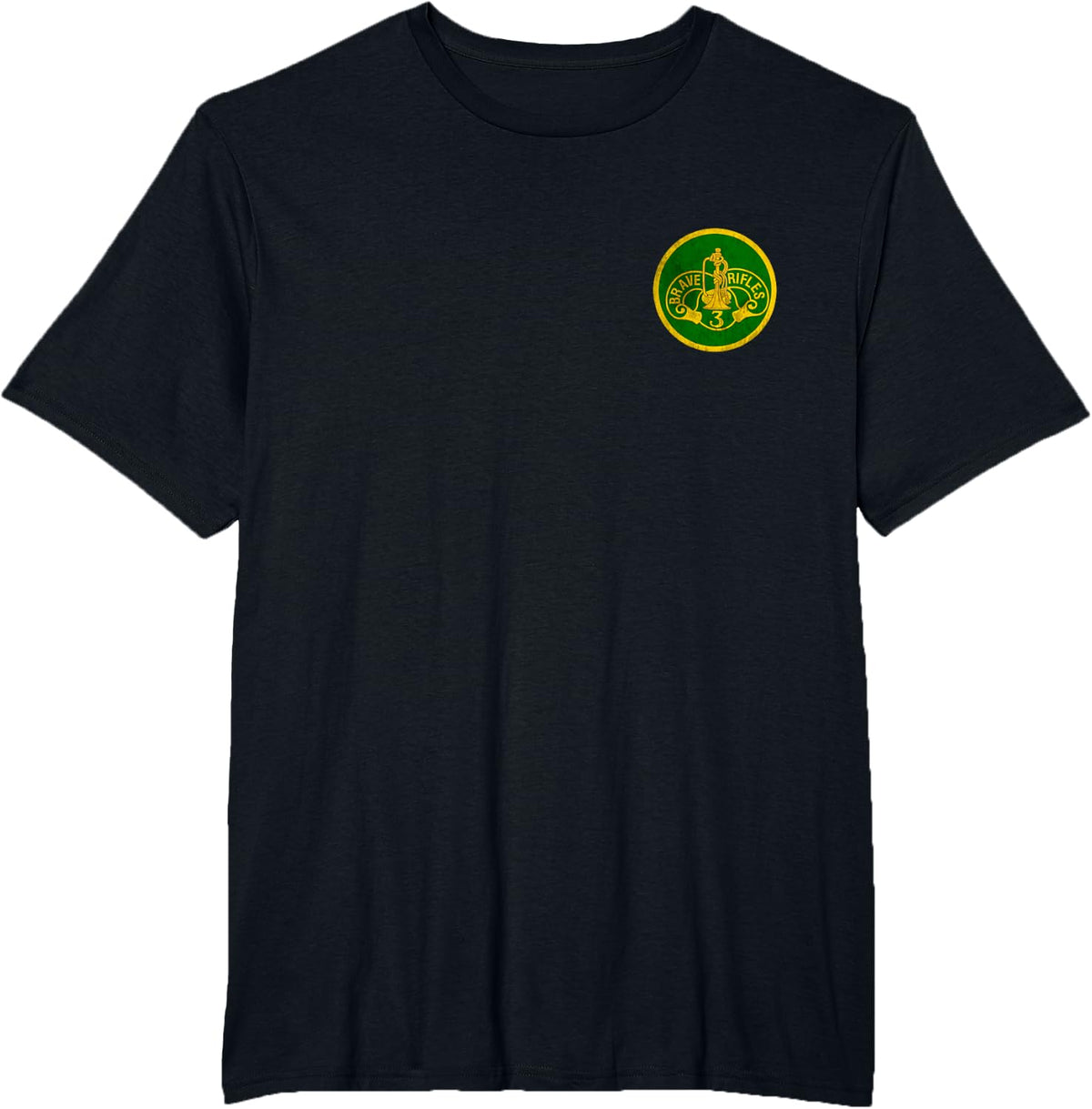 3rd Cavalry Regiment Logo 3rd CAV Military Veteran Christmas T-Shirt - Black