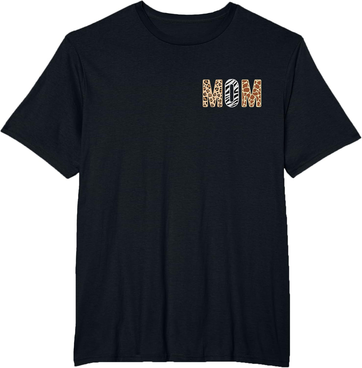 Safari Birthday Party Matching Family Wildlife Animals Mom T-Shirt - Black