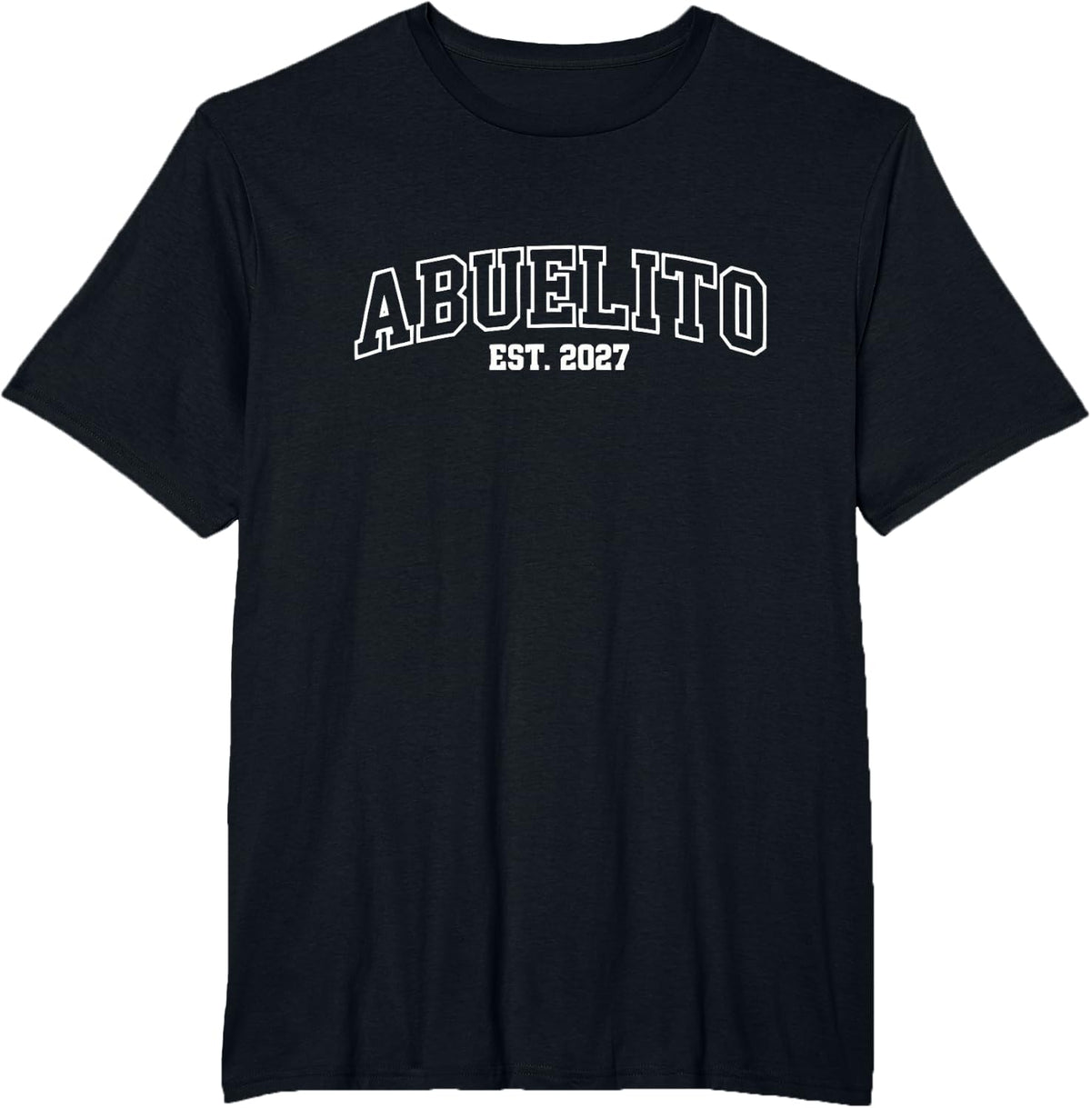 Orgulloso Abuelito Est 2027 Kid Nieta Granddad Latino T-Shirt - Black