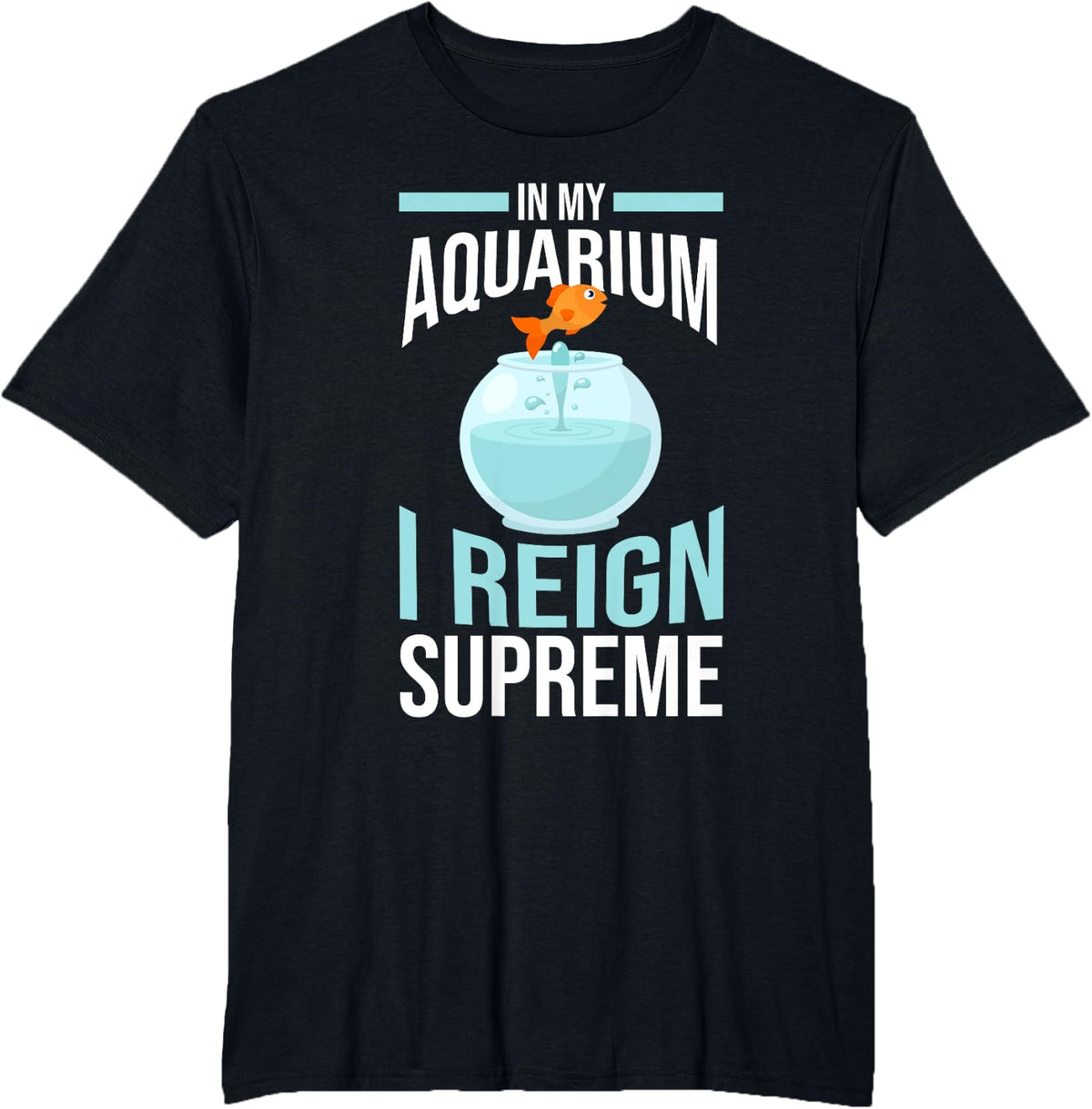 Aquaristic Aquarium Fish T-Shirt - Black