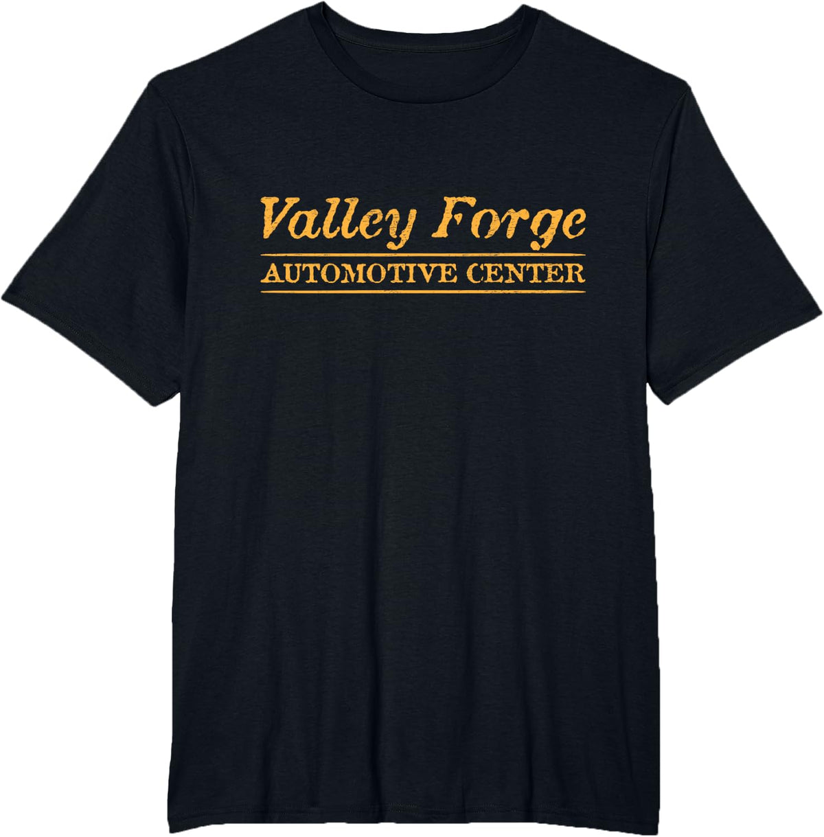 Valley Forge Automotive Distressed Look Vintage T-Shirt - Black