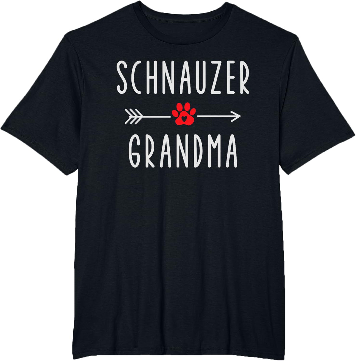 Schnauzer Grandma Dog Lover Gift Miniature Schnauzer Owner T-Shirt - Black