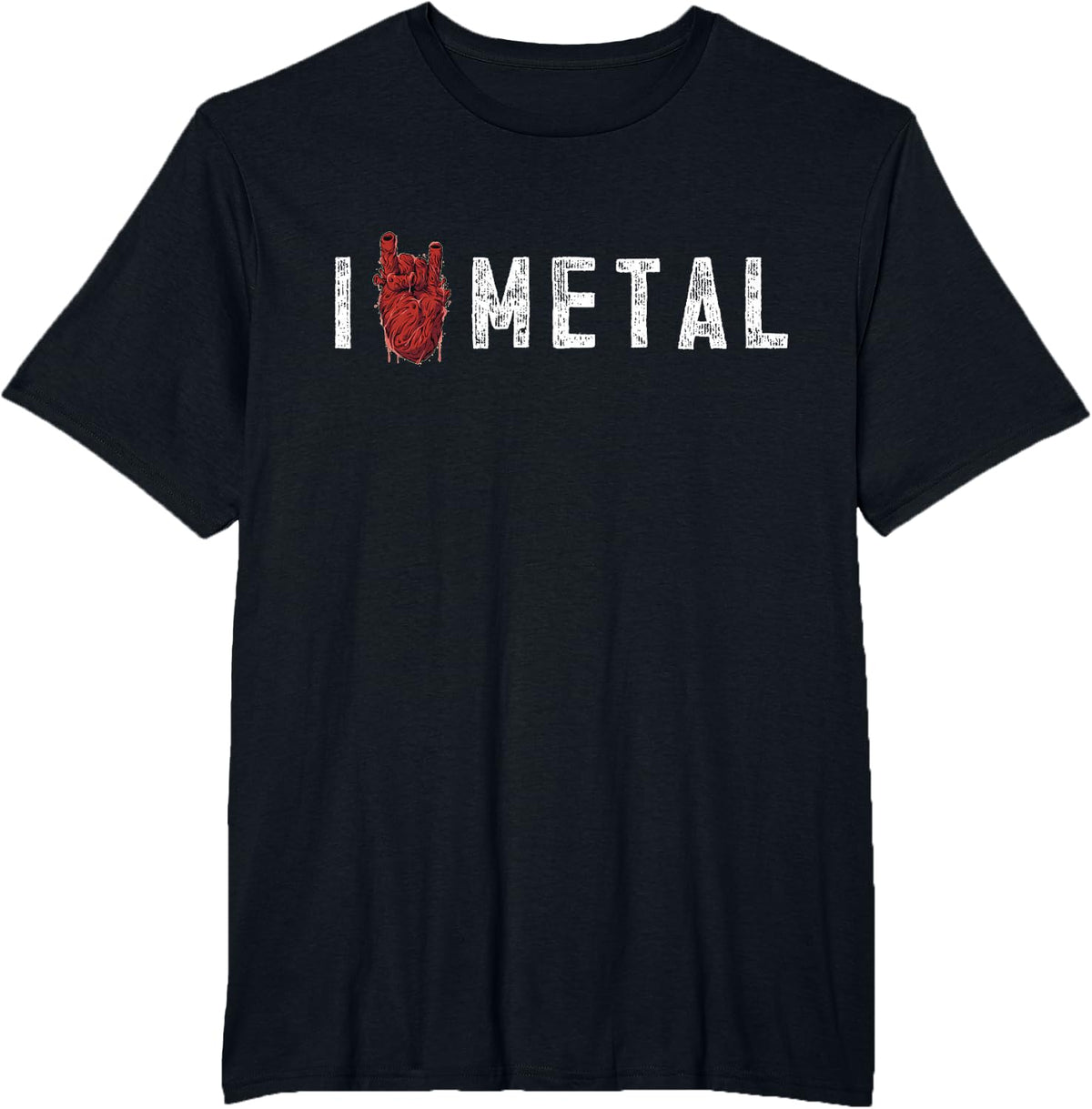Heavy Metal Rocker Punk Rock Music Hard Rock T-Shirt - Black