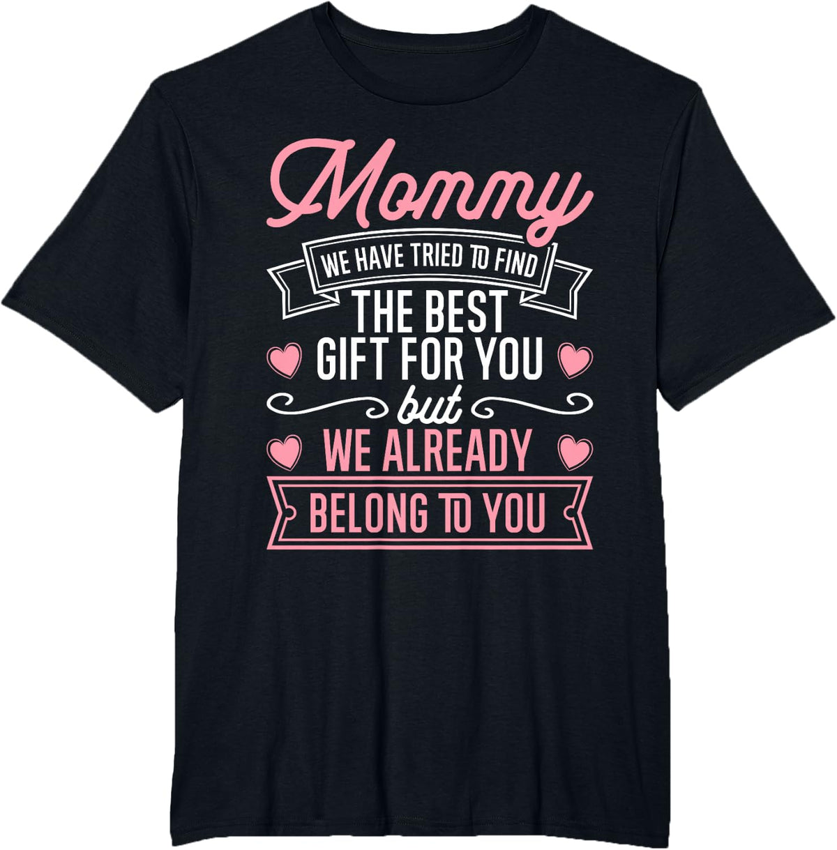 Mothers Day Shirt for Mom from Daughter Son Best Mom T-Shirt - Black