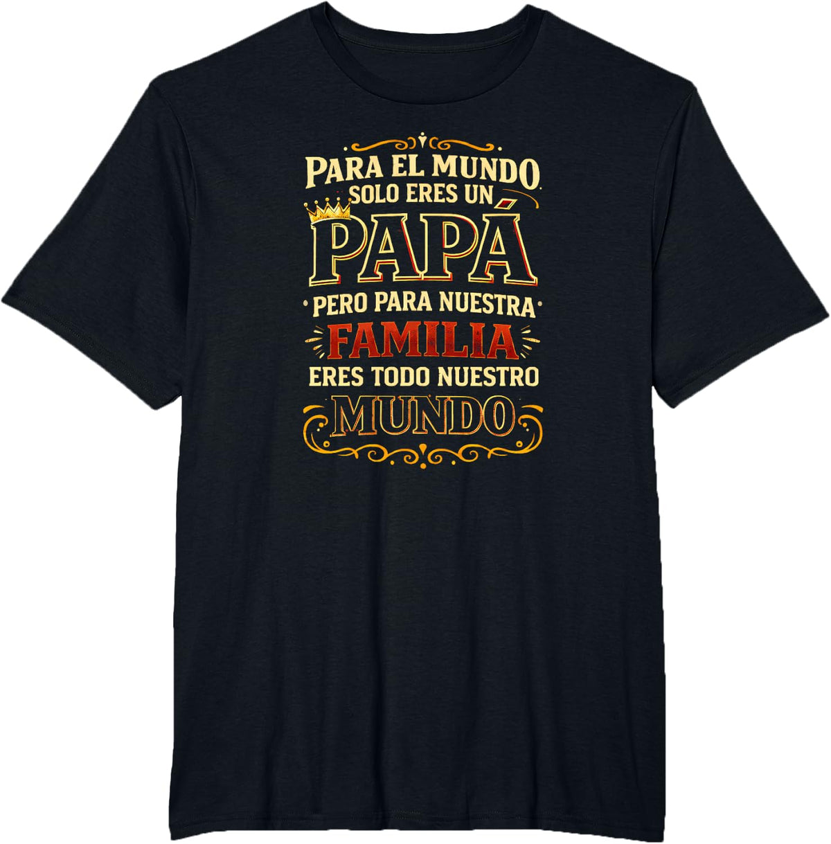 Spanish Grandma Proud Abuela Family Saying in Spanish T-Shirt - Black