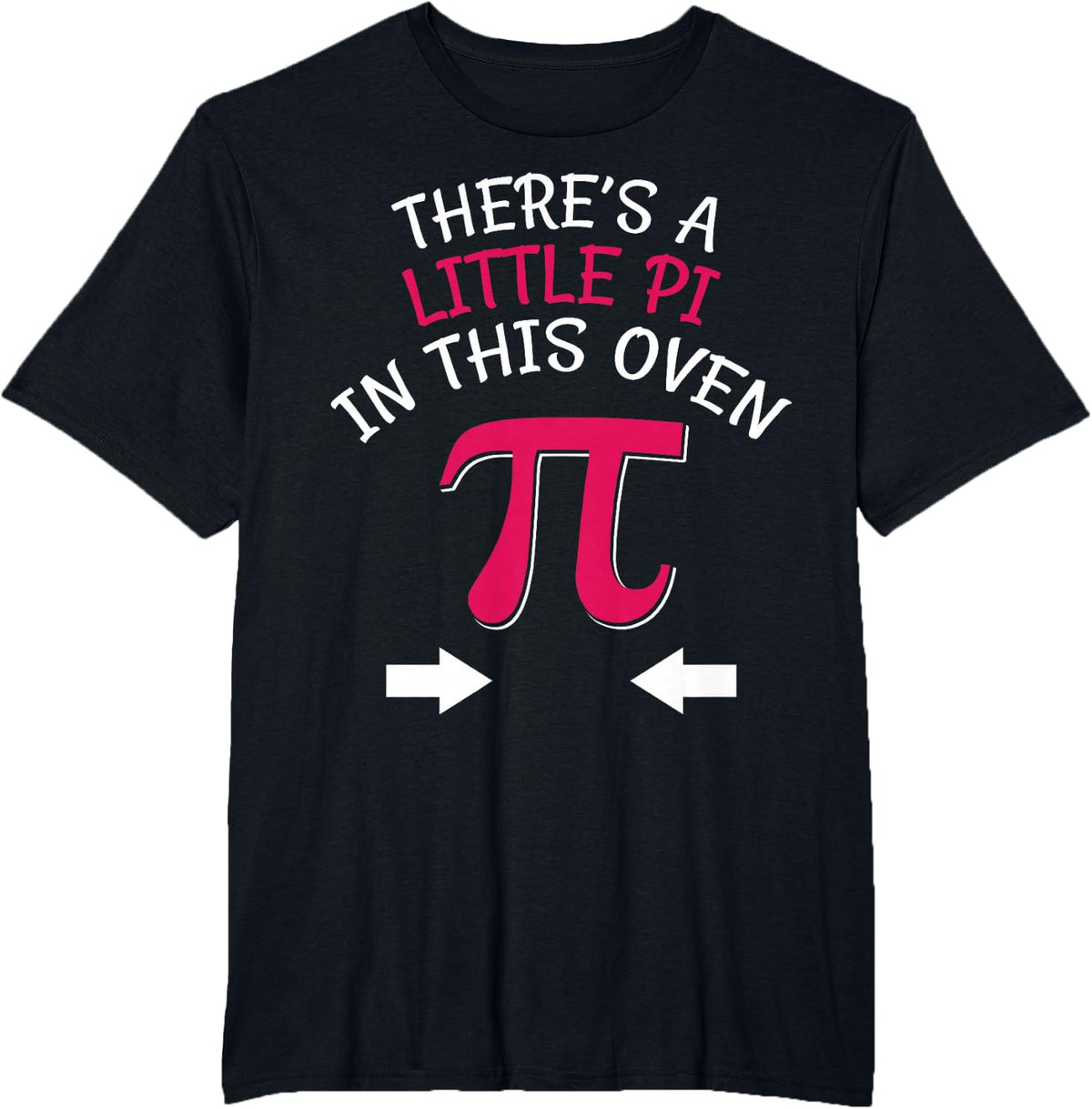Funny Pi Day Pregnancy Announcement Baby Shower Mom Math T-Shirt - Black