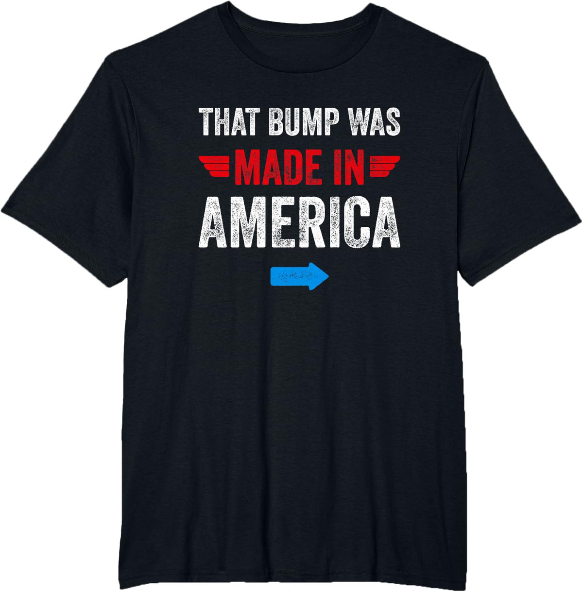 4th of July Pregnancy Announcement for Dad to Be T-Shirt - Black