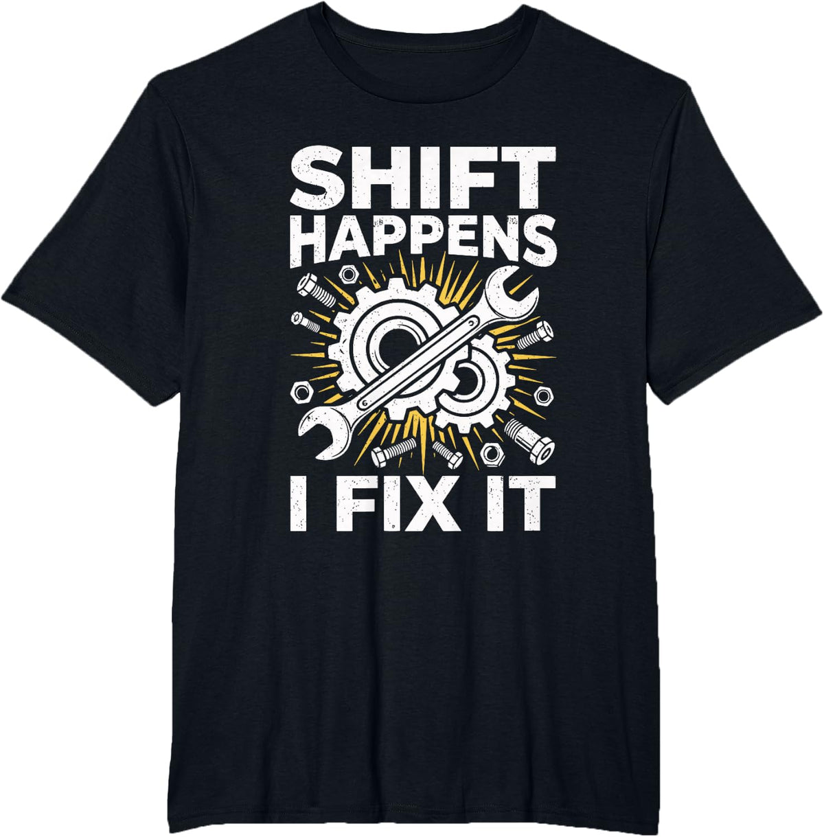 Car Mechanic Auto Engine Garage Automotive Car Guy T-Shirt - Black
