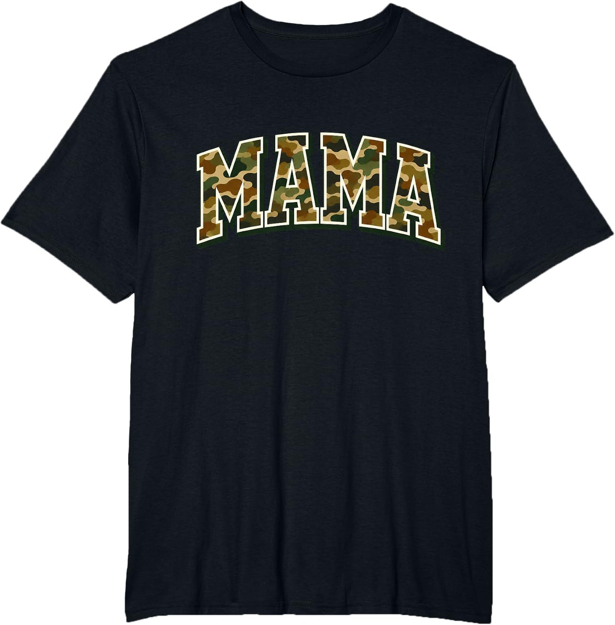 Funny Camo Mama Hunting Mom Deer Duck Hunter Outdoors T-Shirt - Black