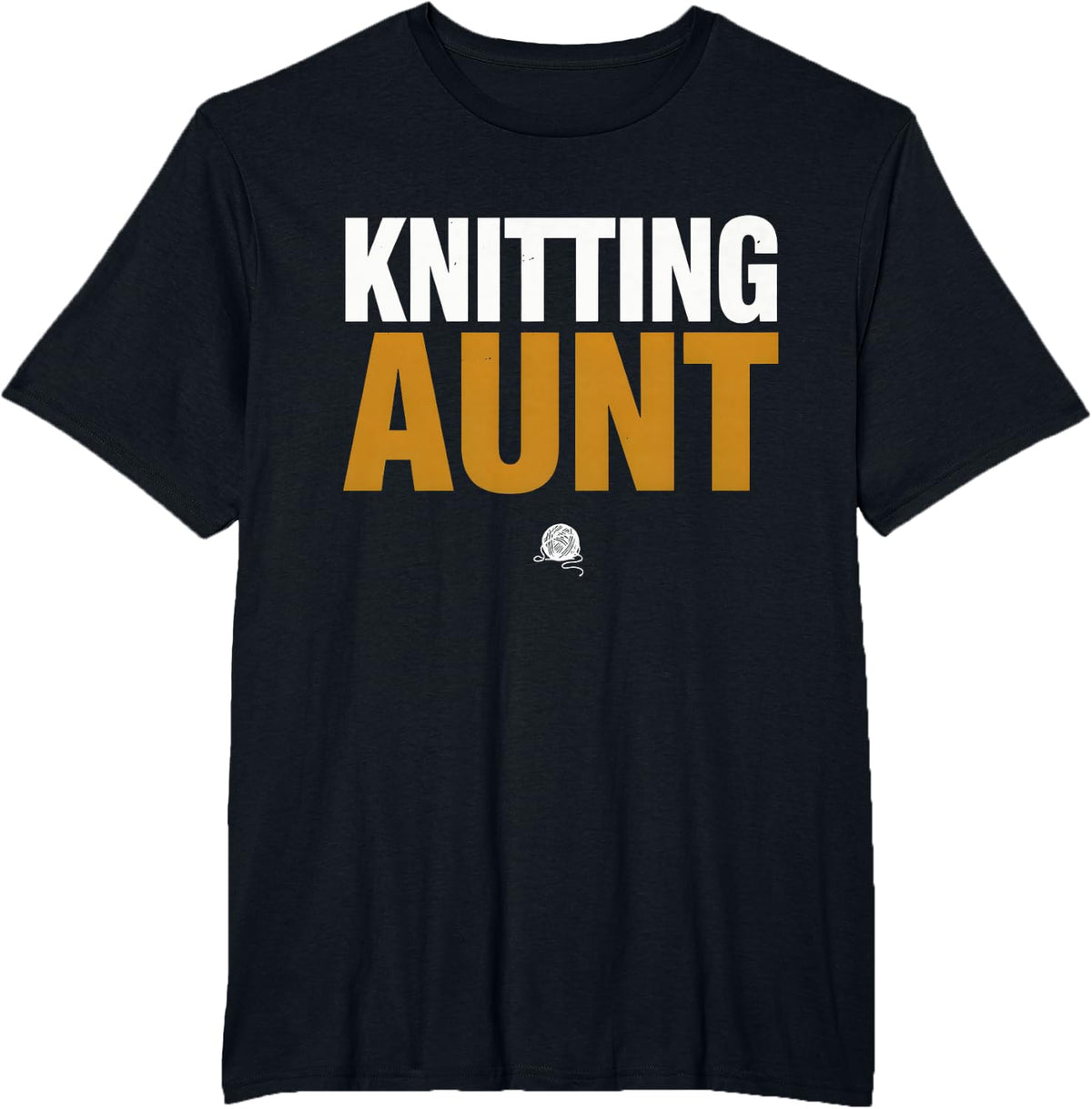 Knitter Aunt Knitting T-Shirt - Black